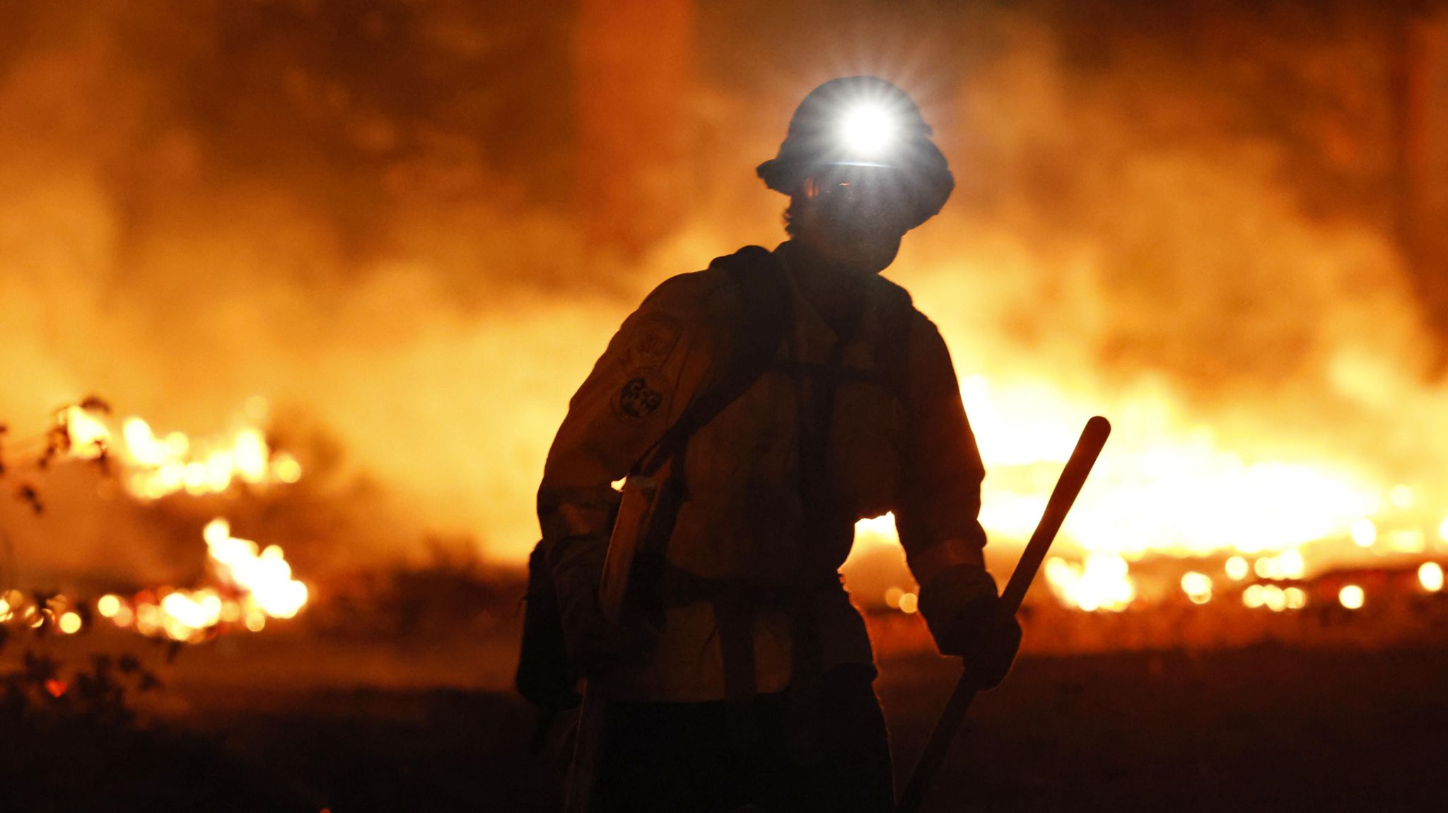 Firefighter in Park Fire