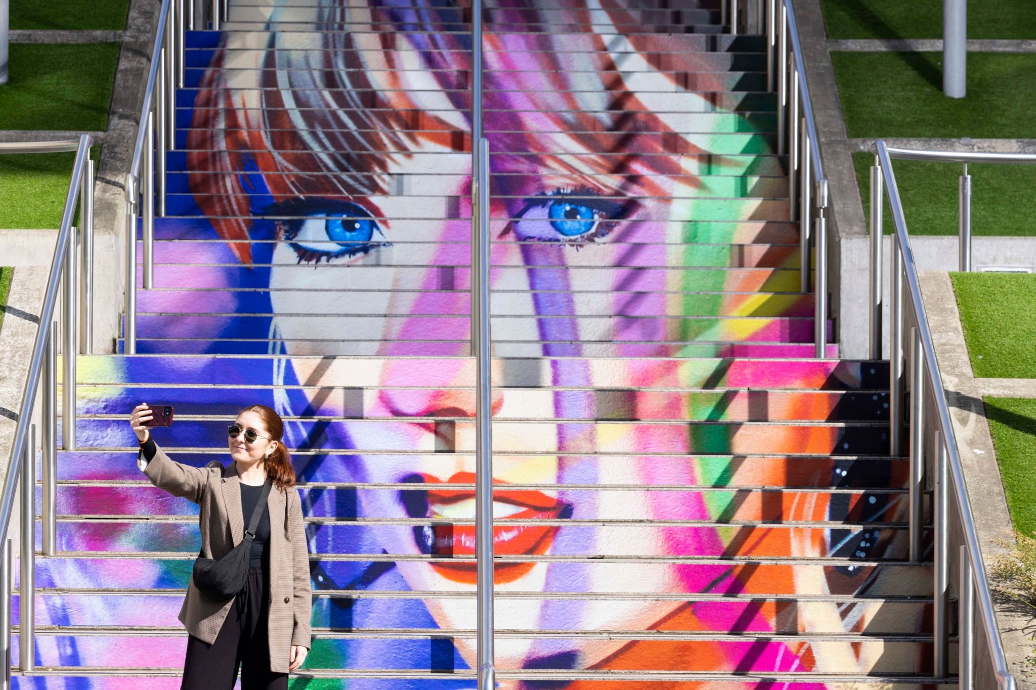 Swiftie Steps are unveiled along with new murals at Wembley Park
