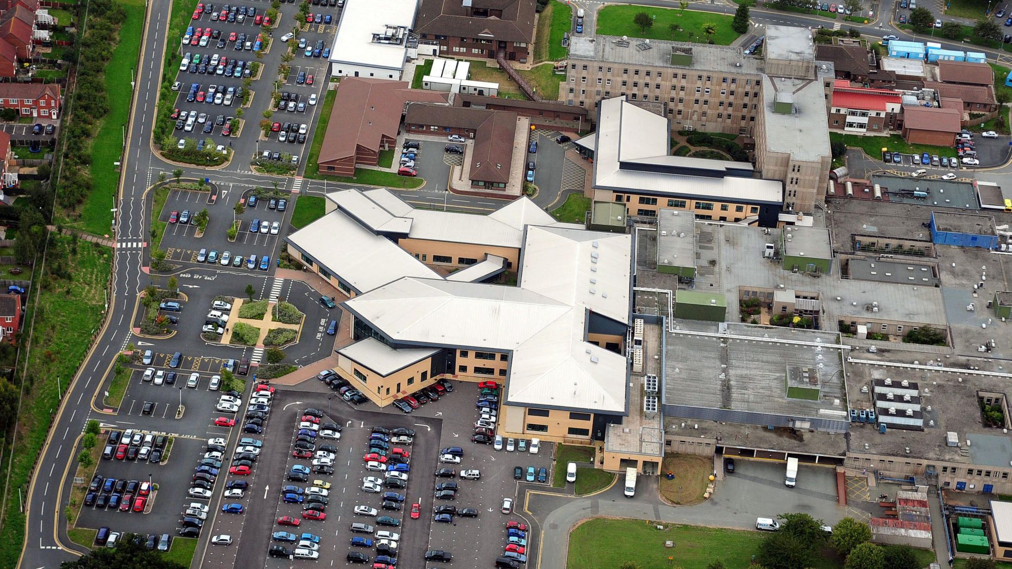 A general view of Shrewsbury Hospital in Shropshire