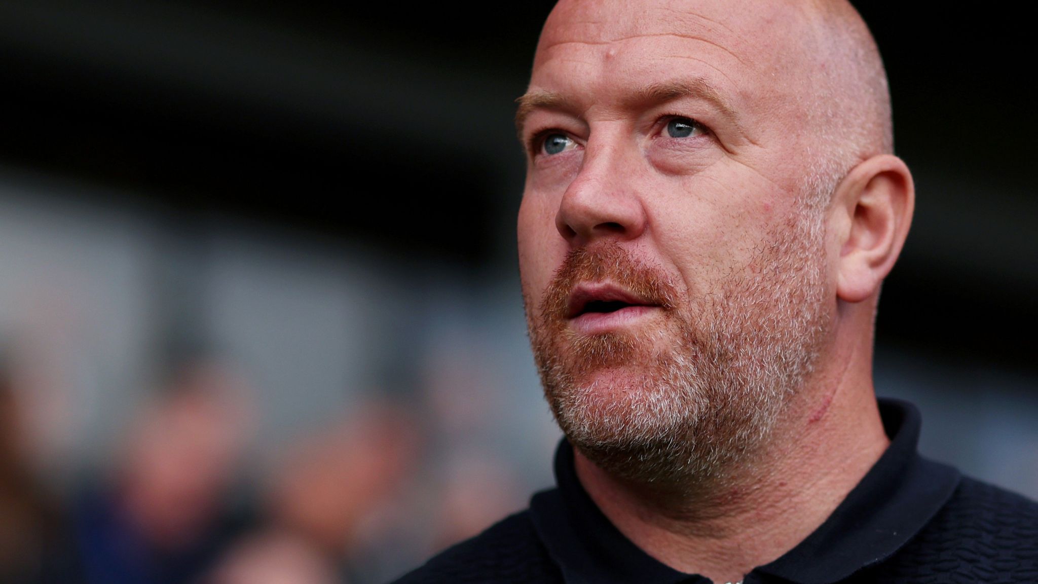 Fleetwood manager Charlie Adam looks on from the touchline