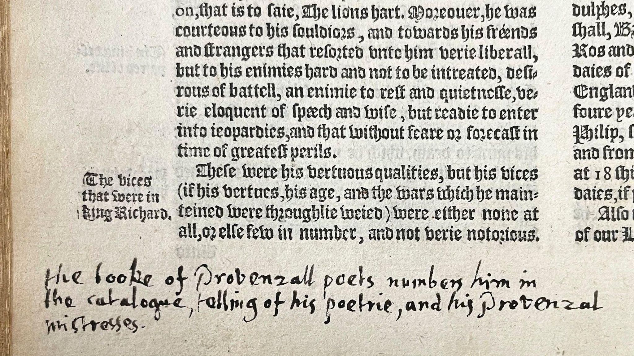 Text annotated by poet John Milton