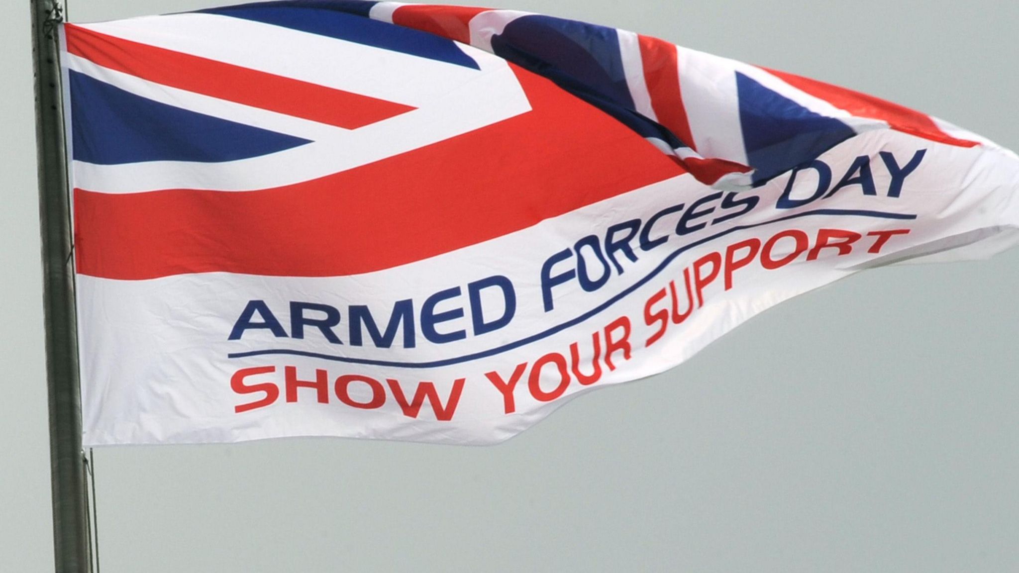 An armed forces union flag