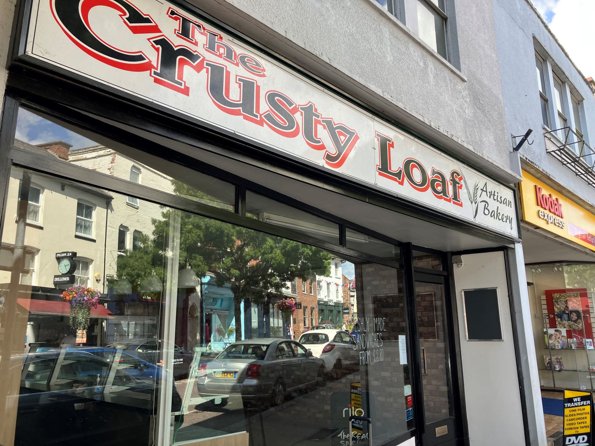 The outside of the Crusty Loaf bakery, which has now closed permanently