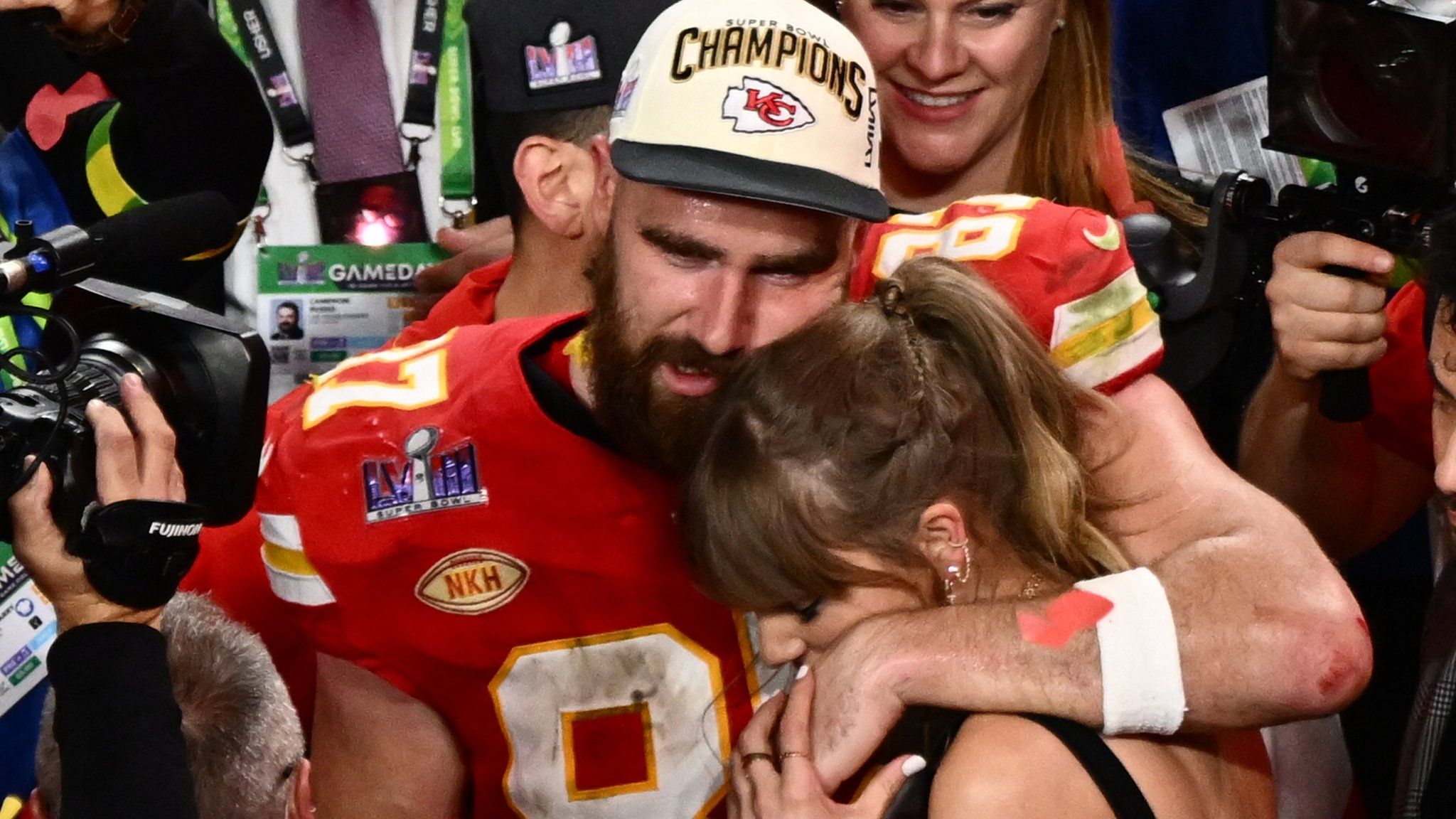 Taylor Swift and Travis Kelce