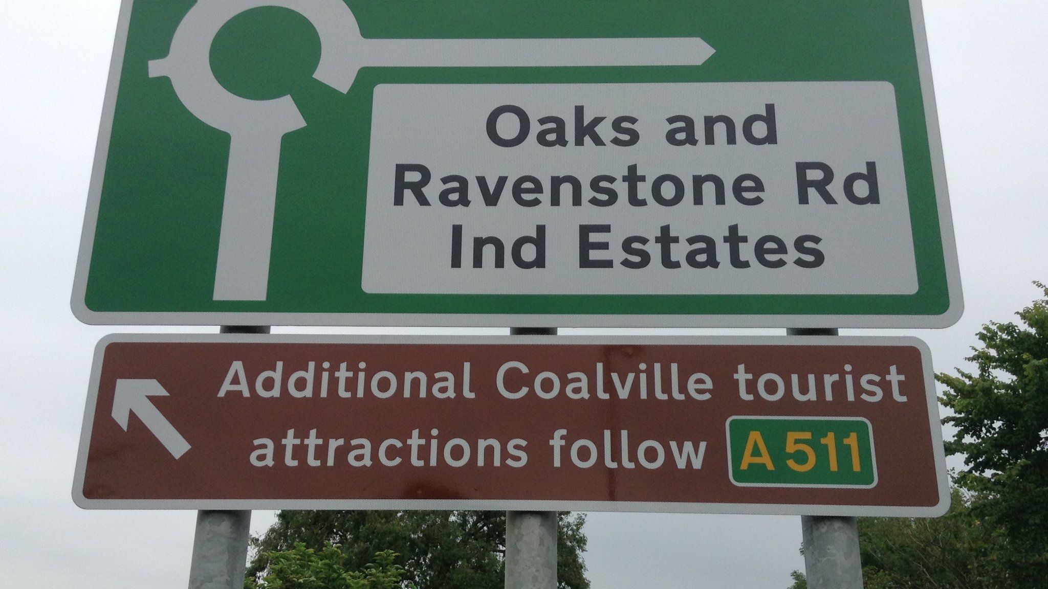 Coalville tourist attraction sign