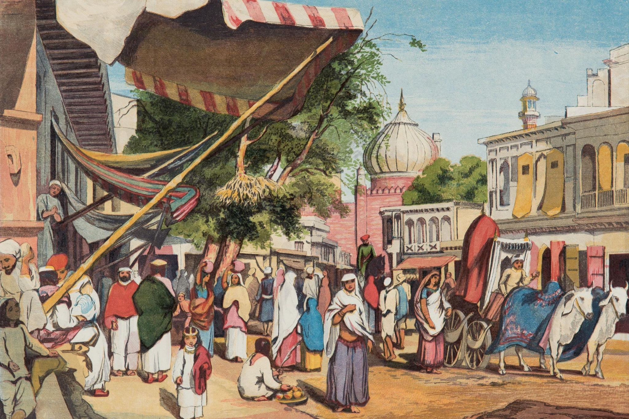 William Carpenter Delhi. A Street at back of Jumma Masjid Wood engraving on paper, 1857