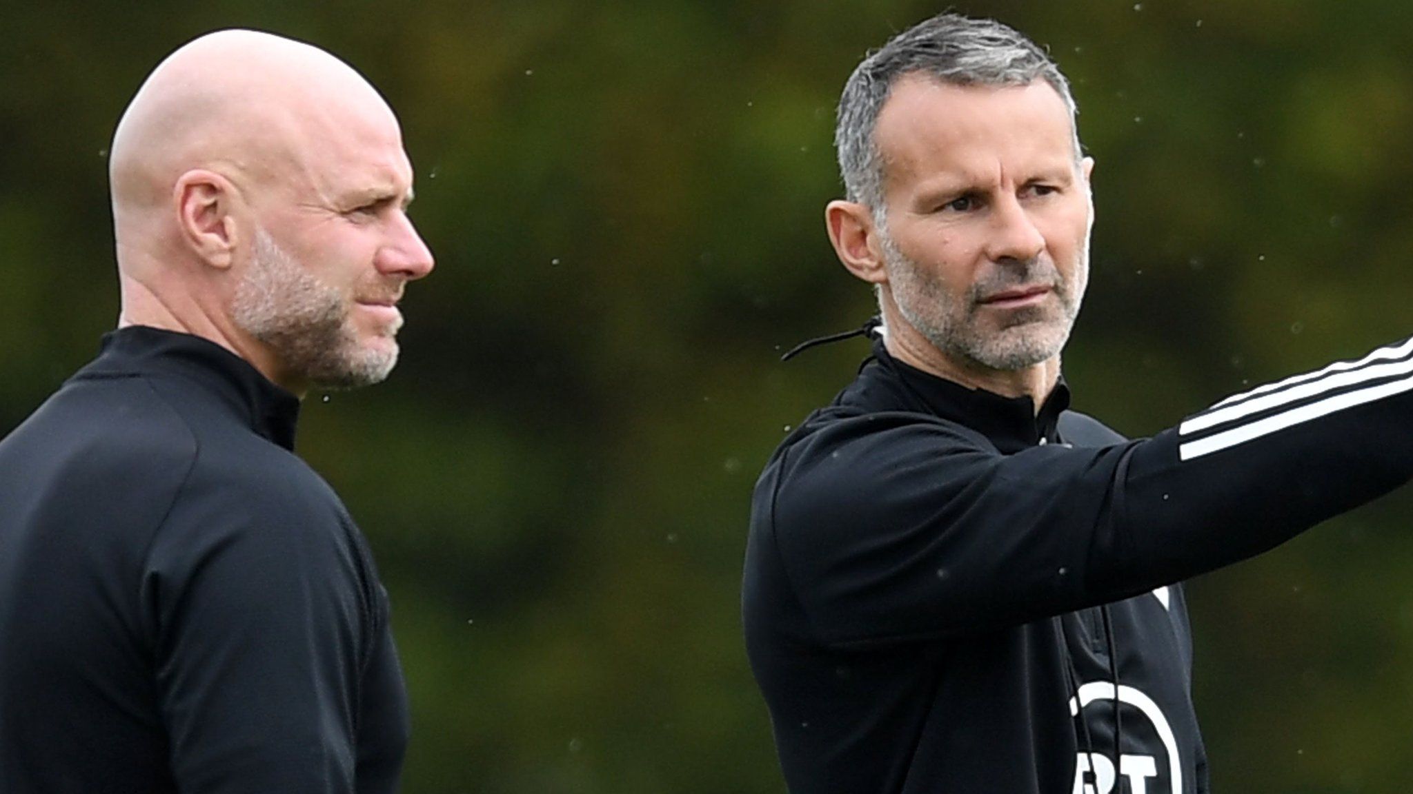 Robert Page (left) with Ryan Giggs