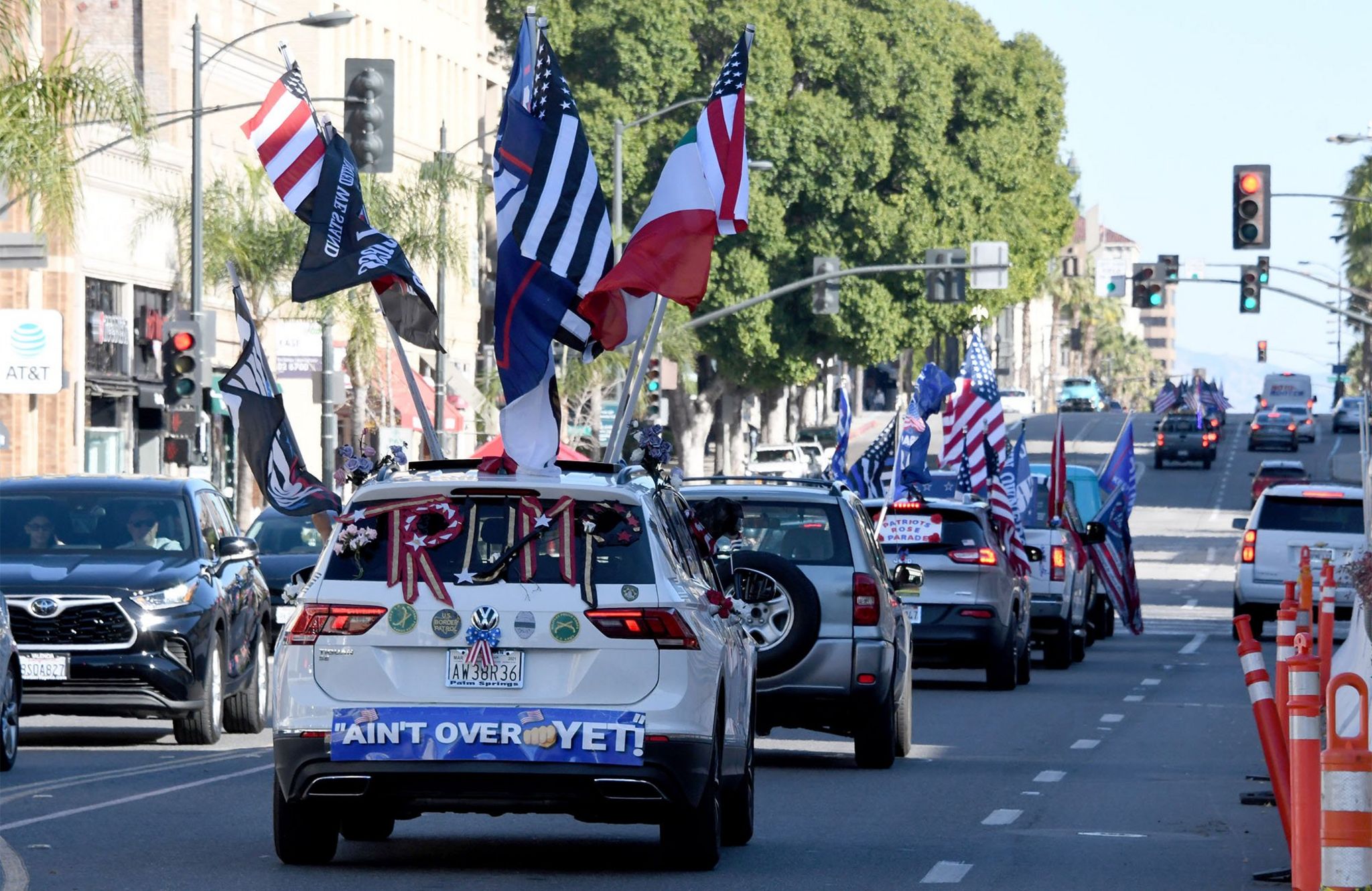 Trump supporters, Pasadena, California, 1 January 2021