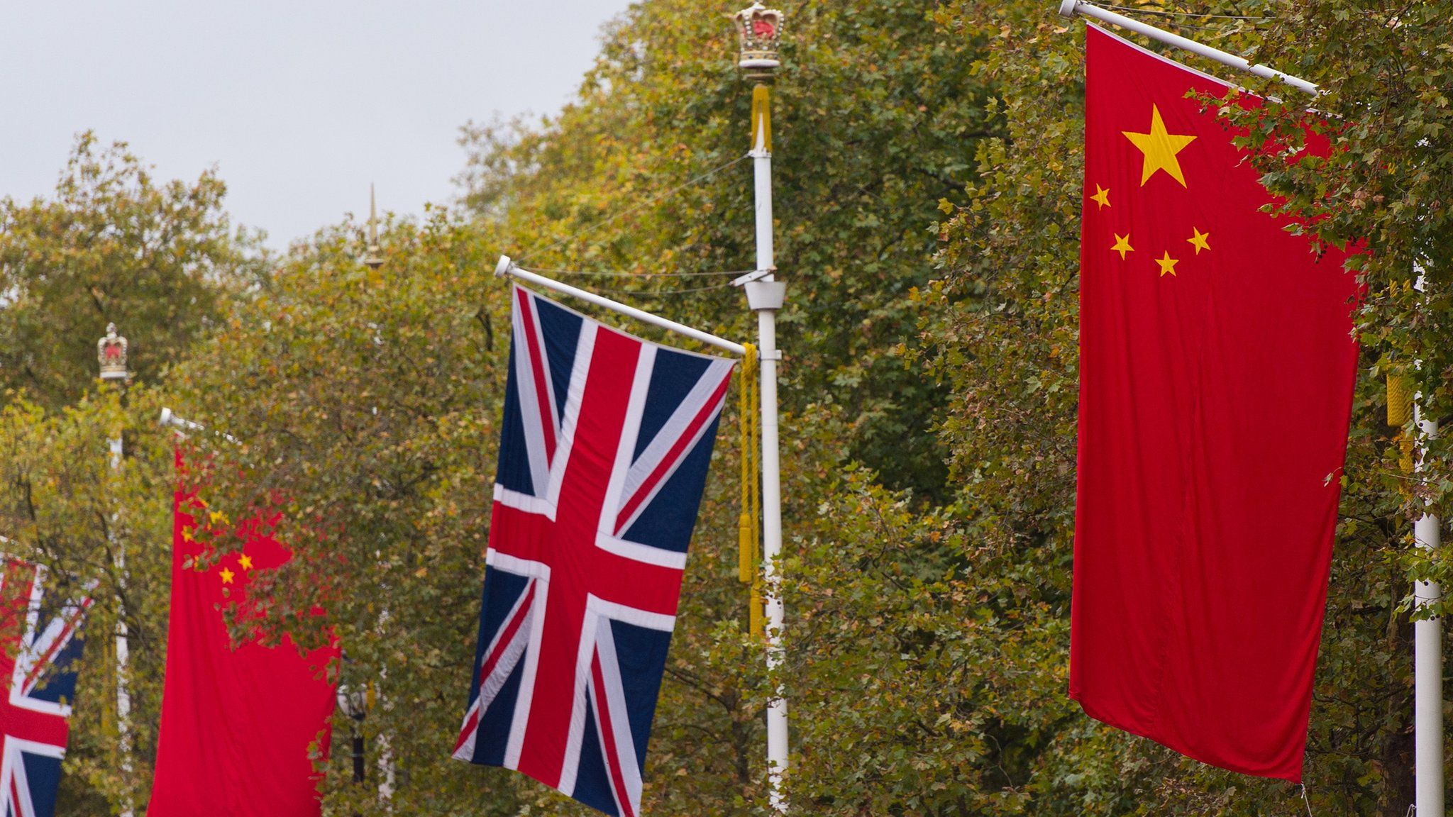 UK and China flags