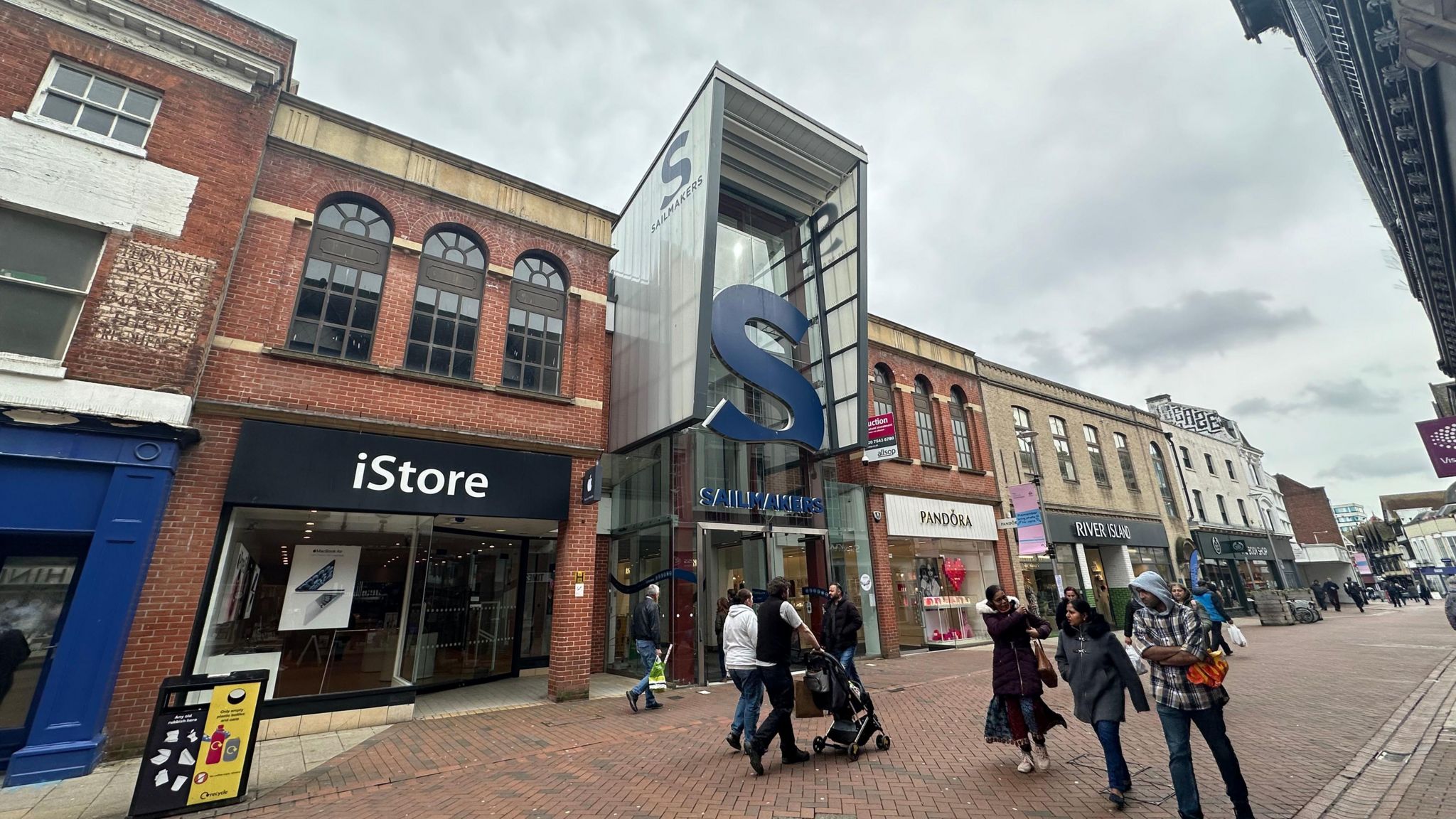 Sailmakers shopping centre in Ipswich