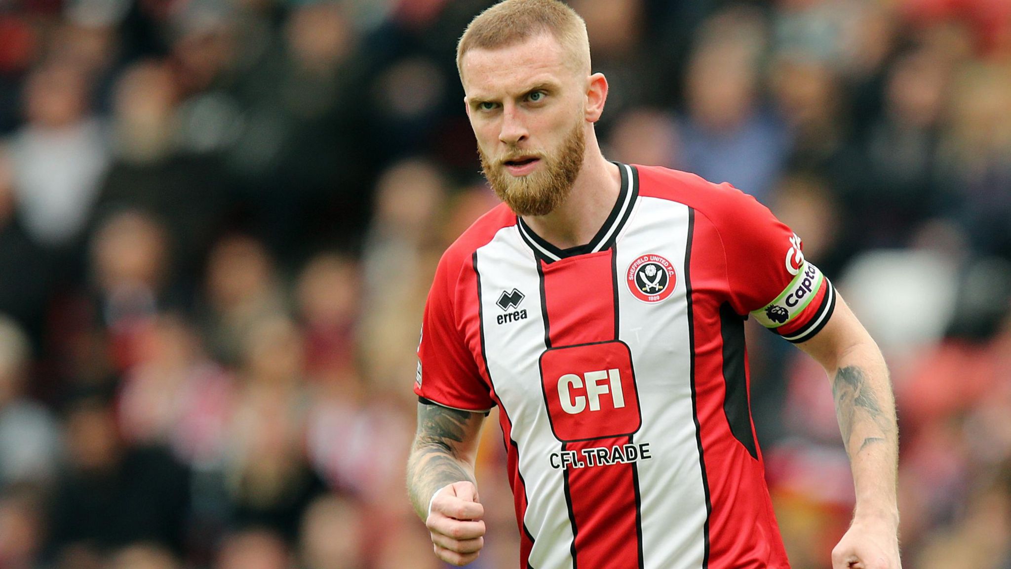 Oli McBurnie in action for Sheffield United