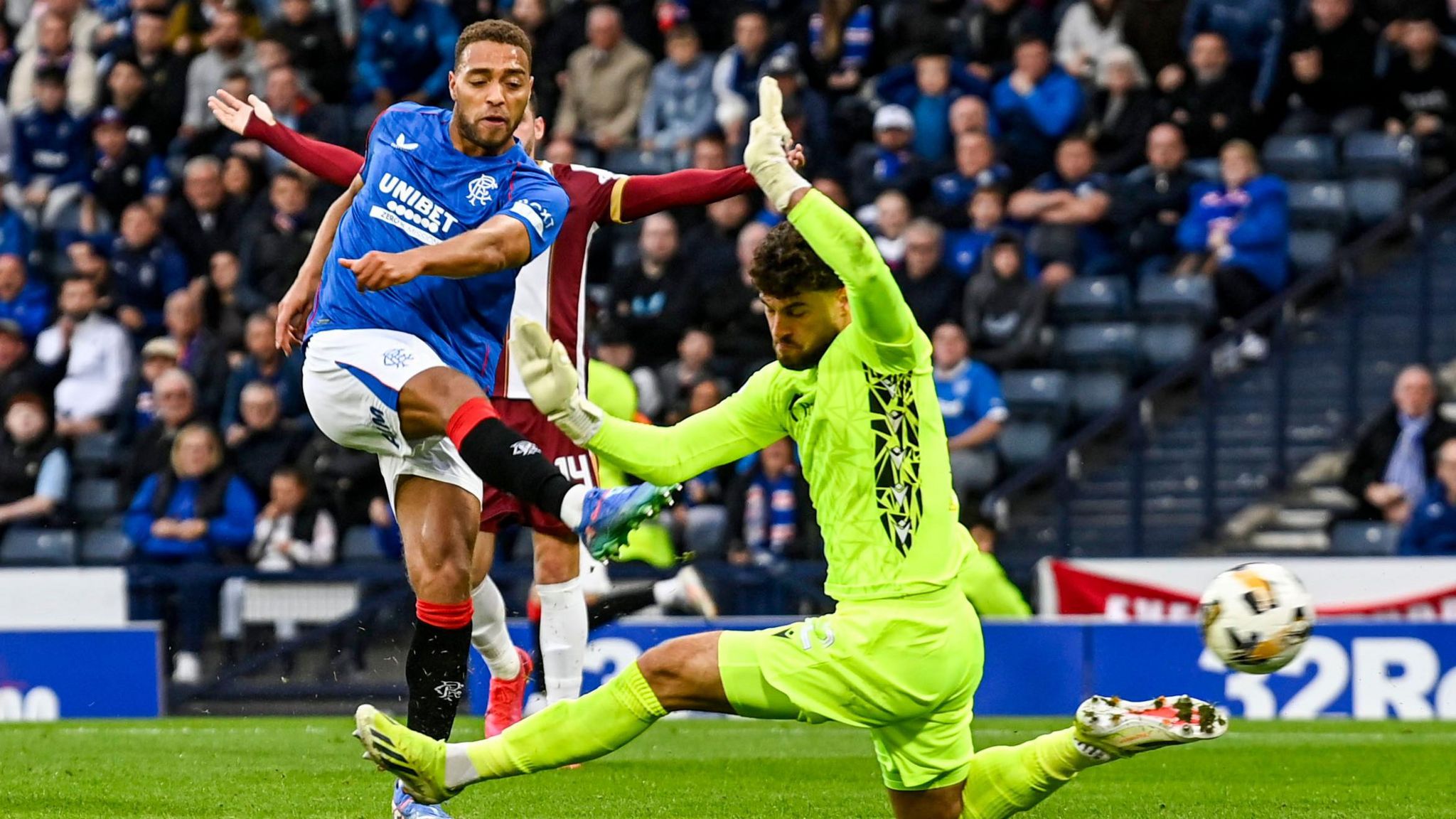 Cyriel Dessers made the breakthrough for Rangers at Hampden