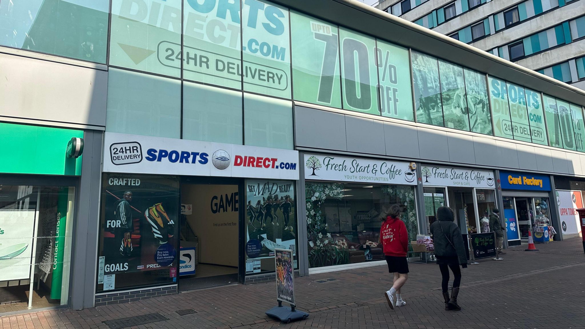 The current Sports Direct store on Carr Street, Ipswich