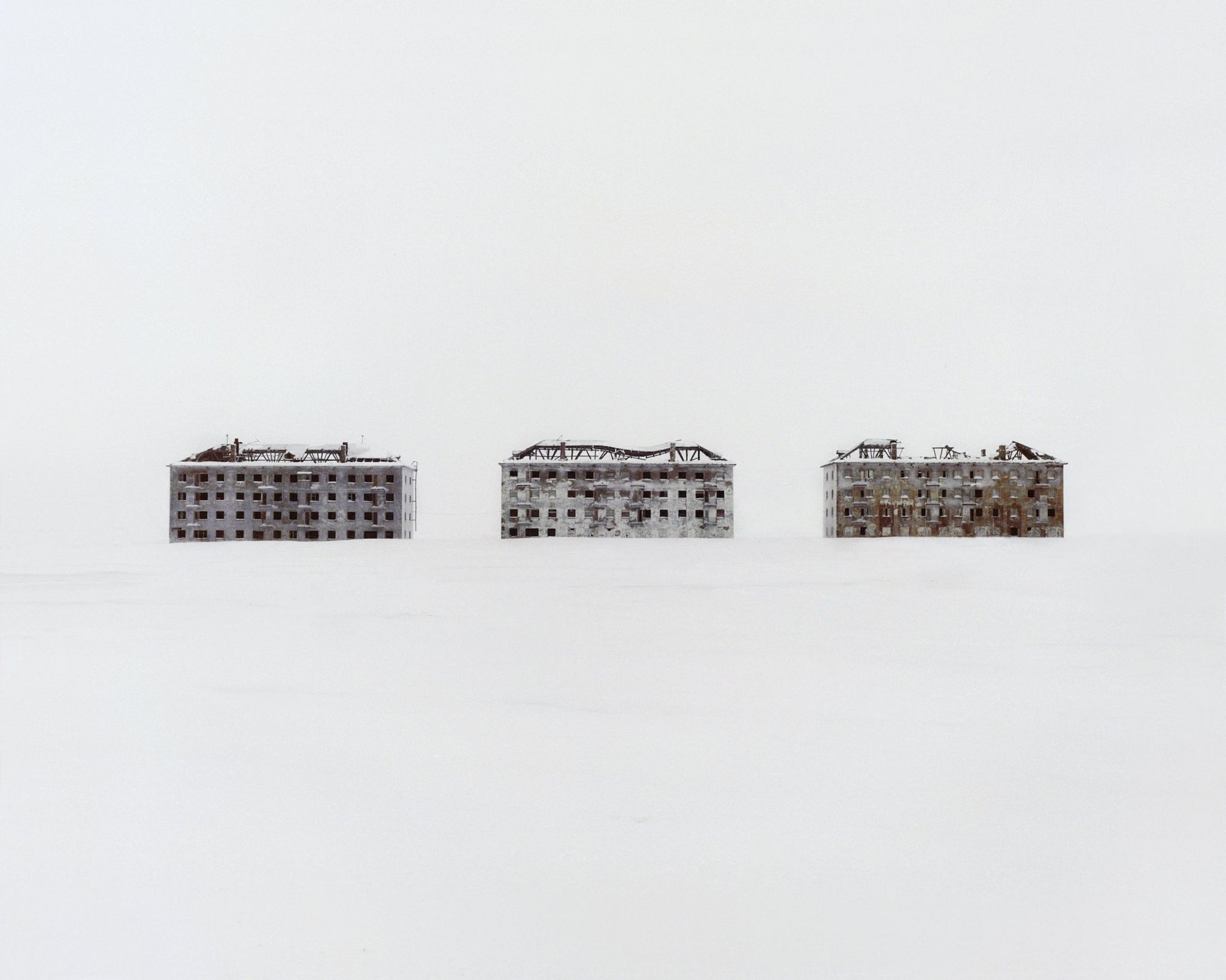 Restricted Areas - former residential buildings in a deserted polar scientific town that specialised in biological research