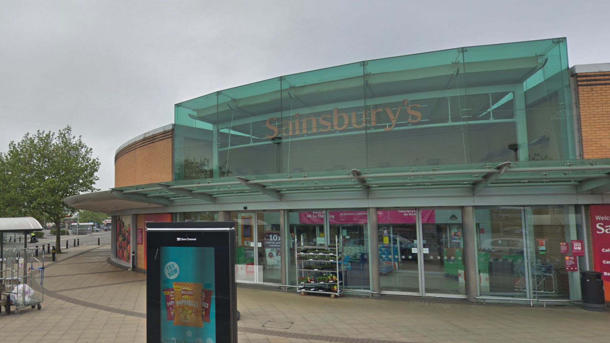 Google maps image of Sainsbury's in Weston-super-Mare