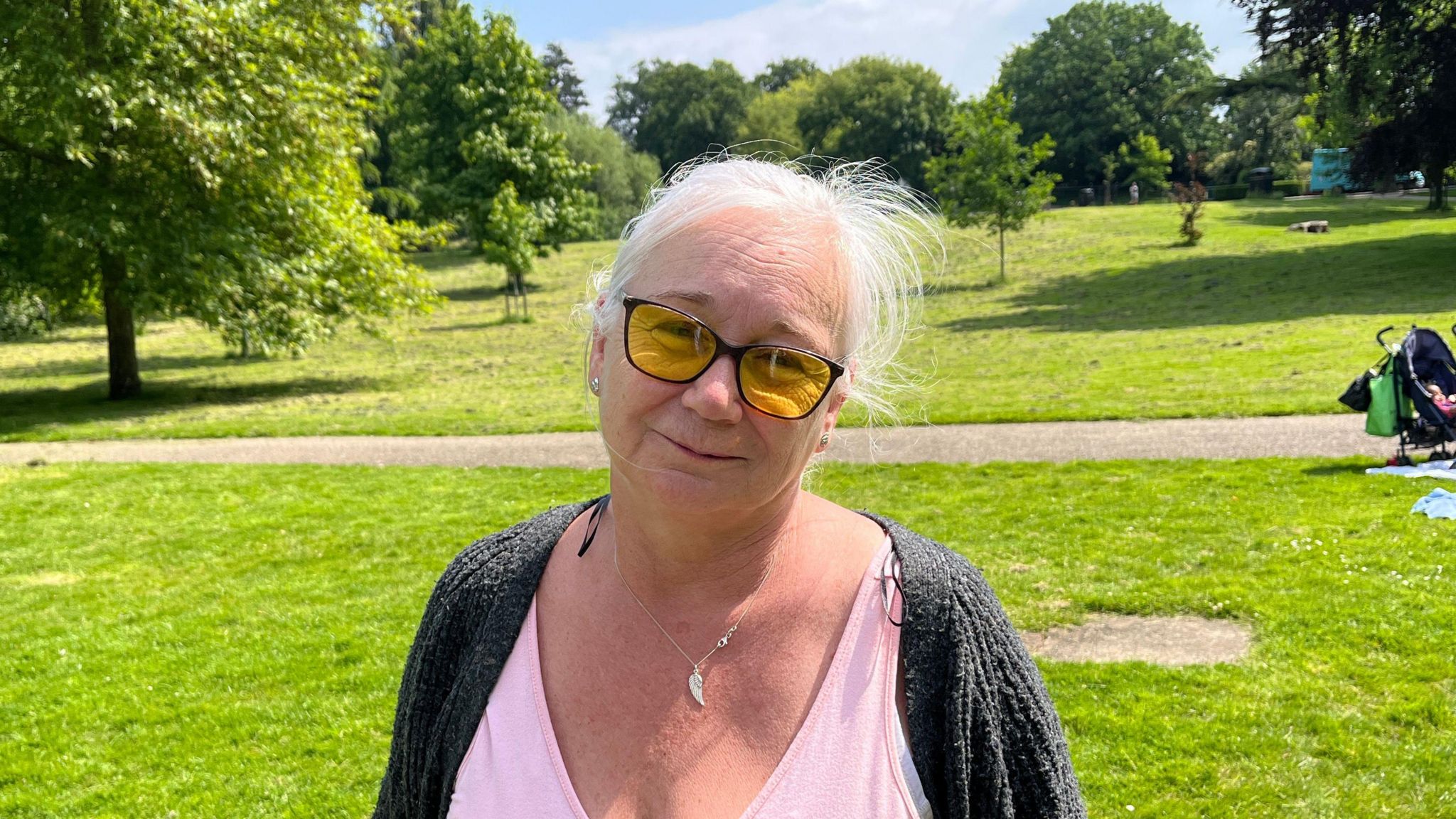 Mandy Harvey, 61, in Christchurch Park