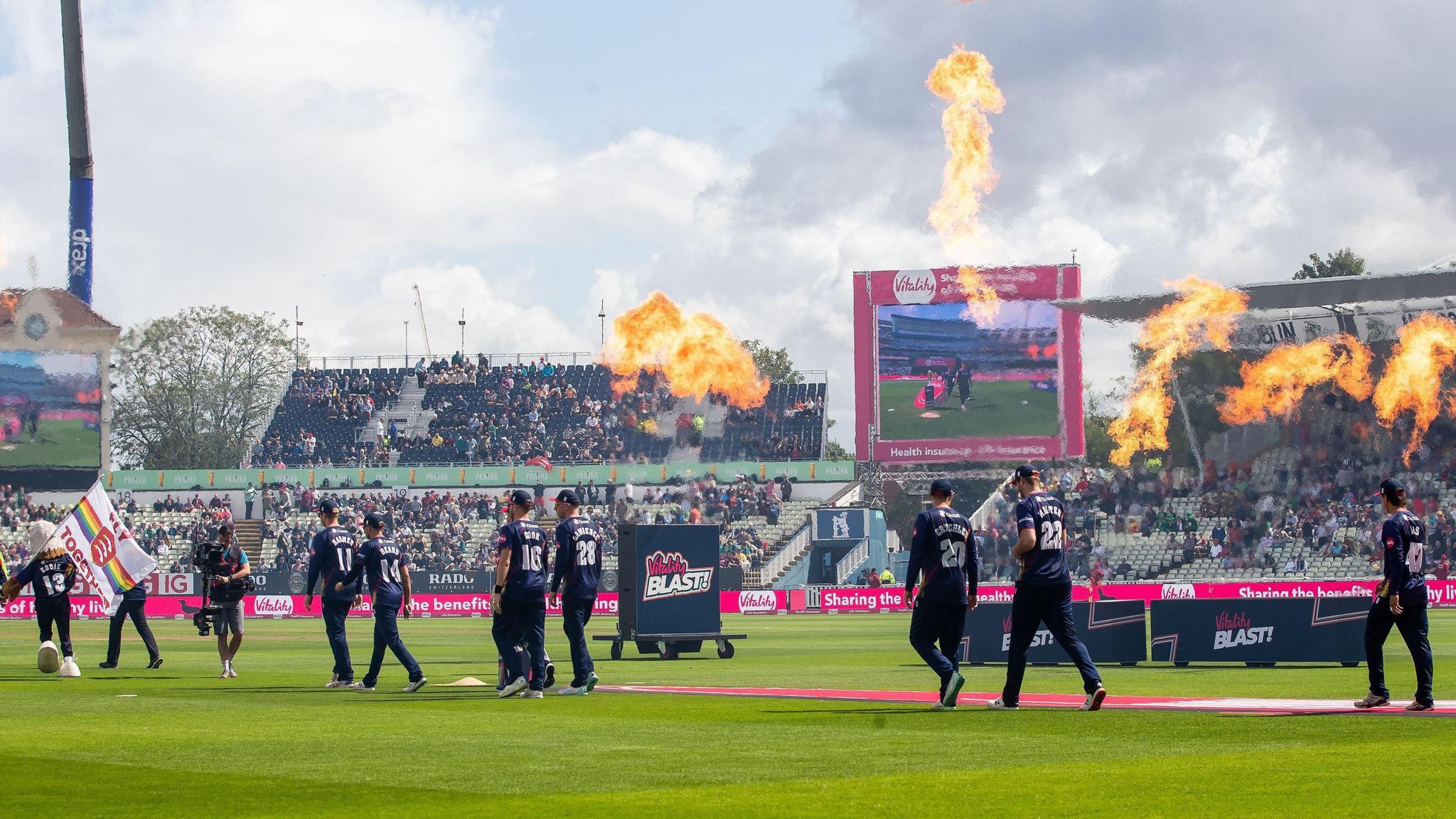 Walking out on Finals Day at Edgbaston