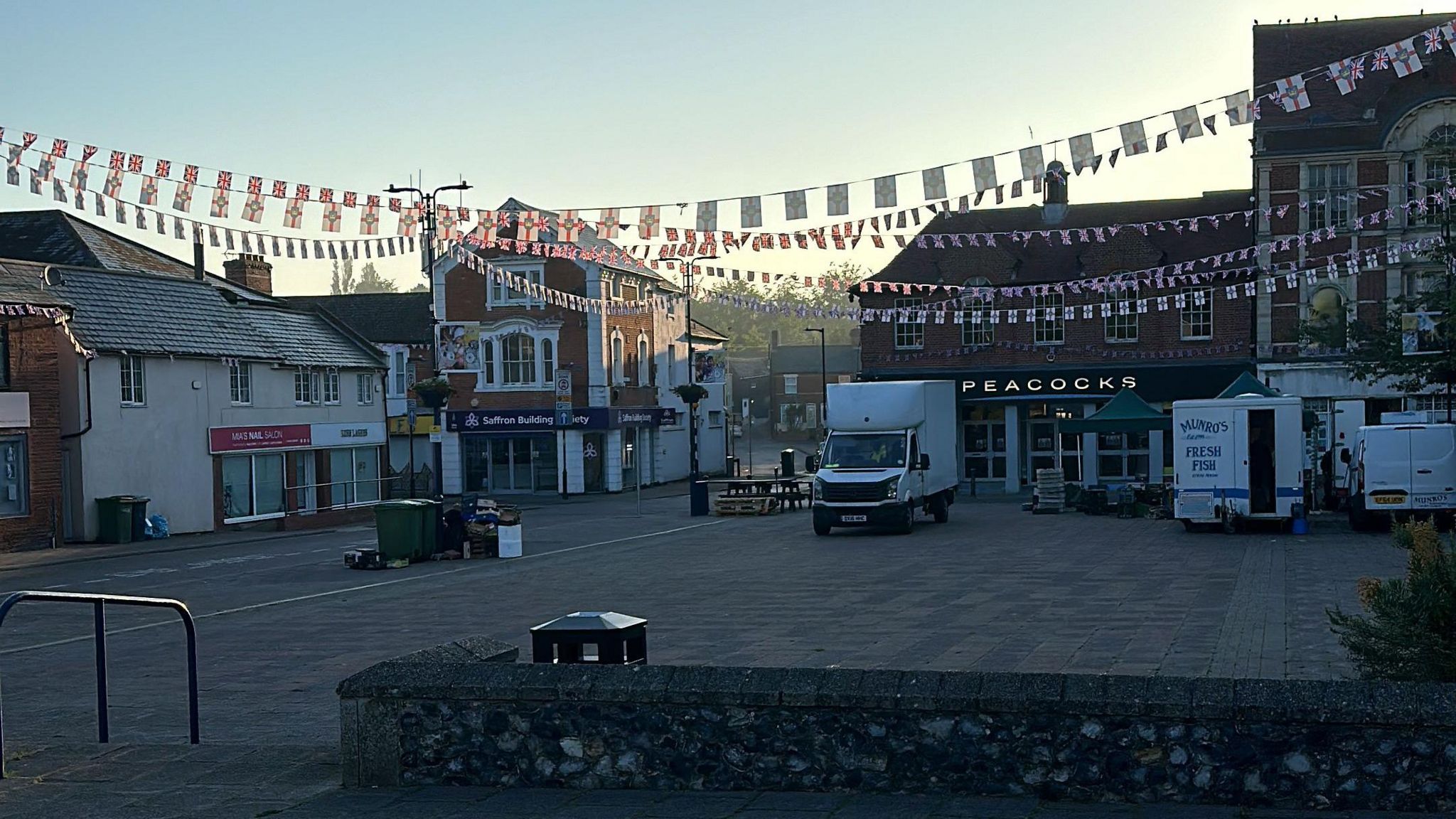 Decorations have been hung in Haverhill for Suffolk Day 