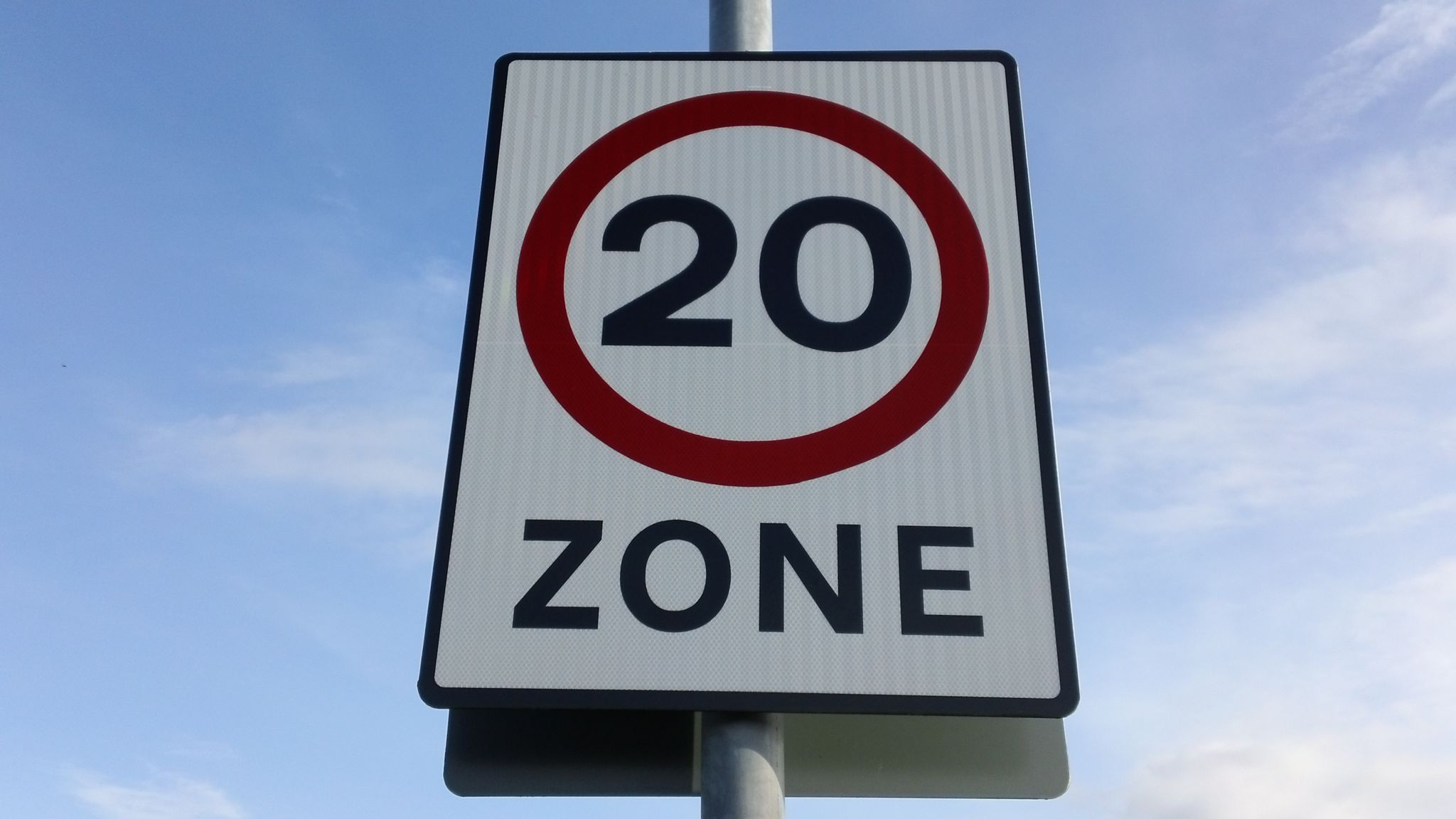 A 20mph sign