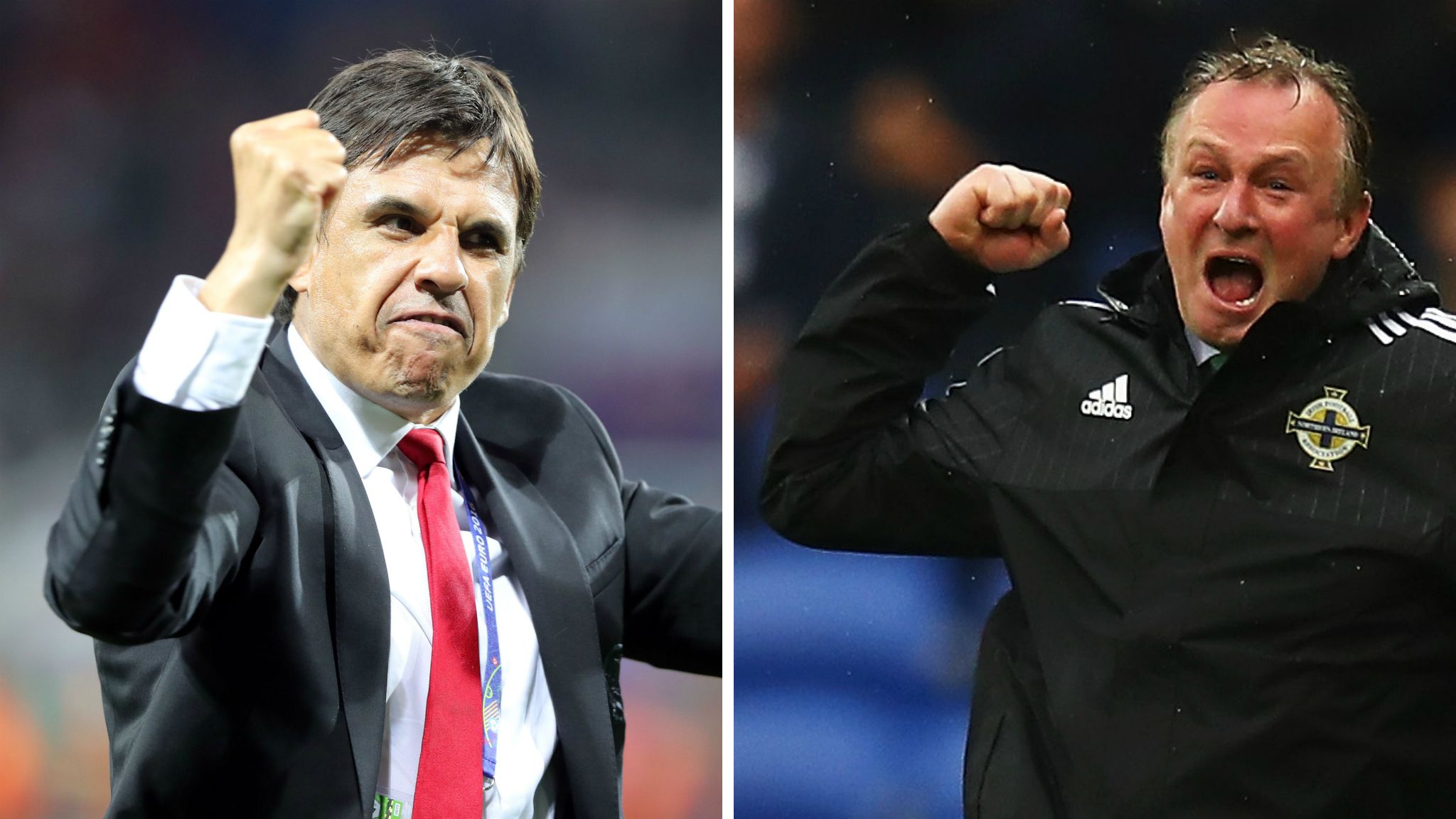 Wales manager Chris Coleman and Northern Ireland boss Michael O'Neill