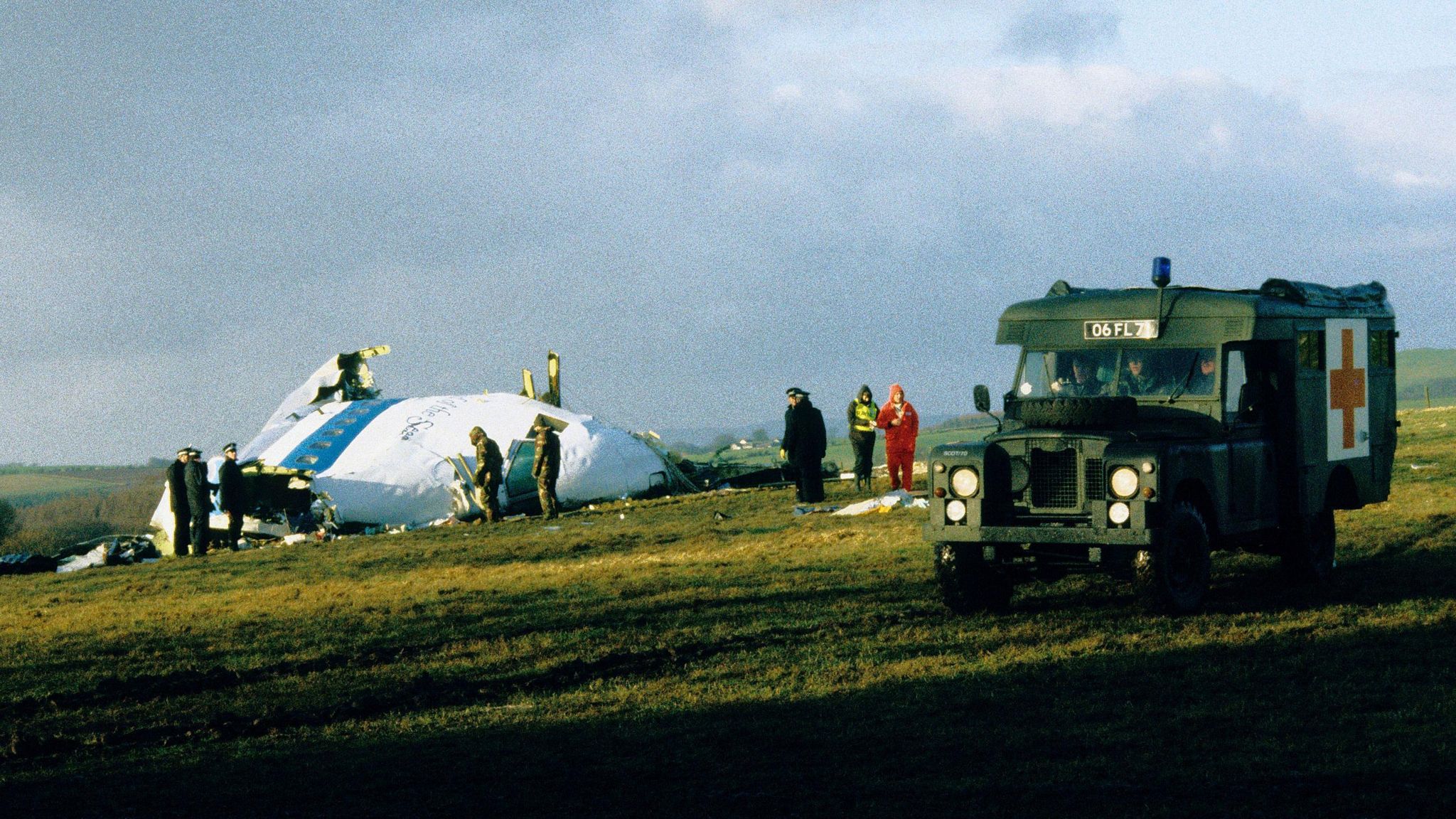 Plane crash of a Boeing 747 of PanAm in Lockerbie, December 1988