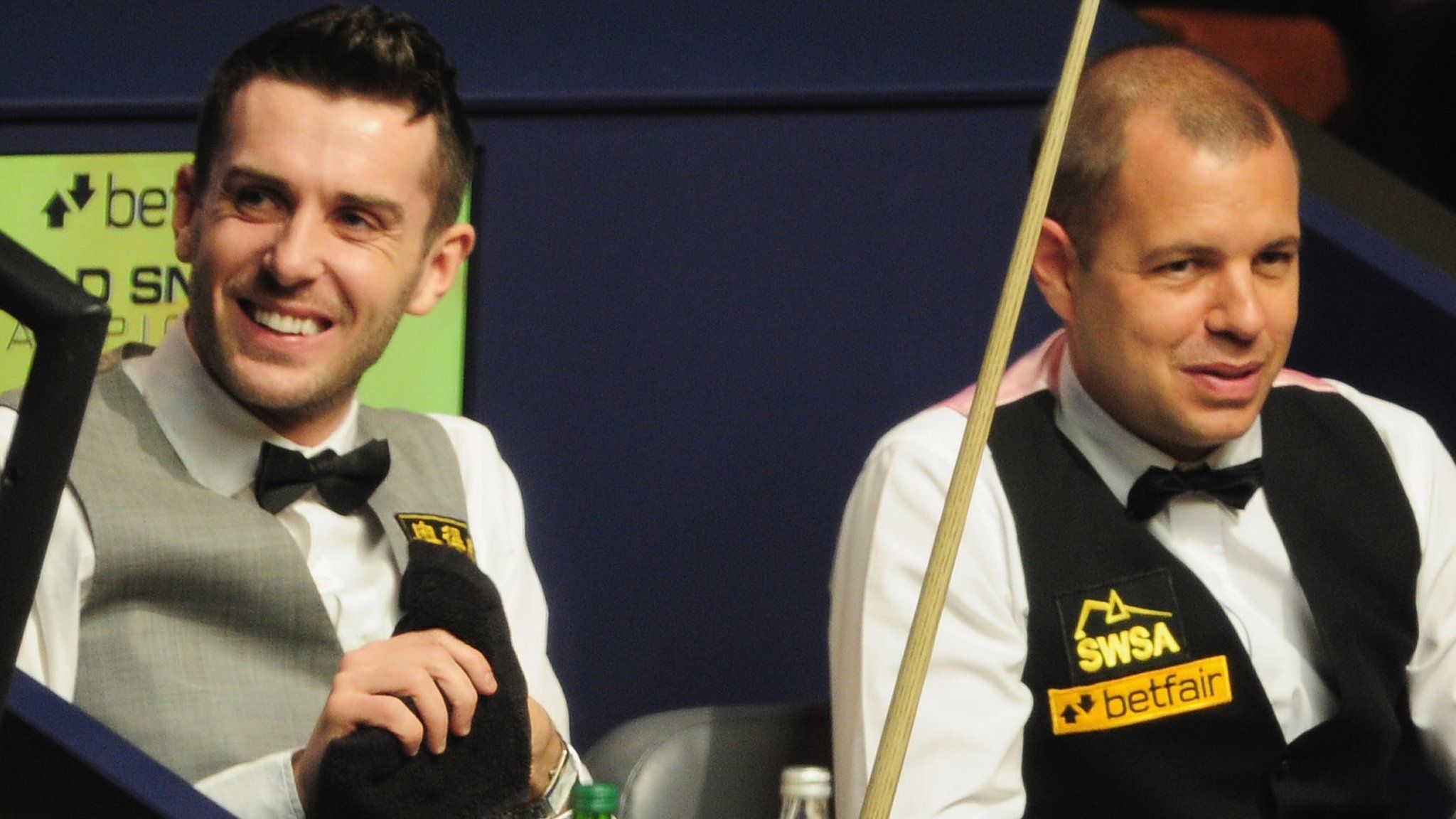 Mark Selby and Barry Hawkins