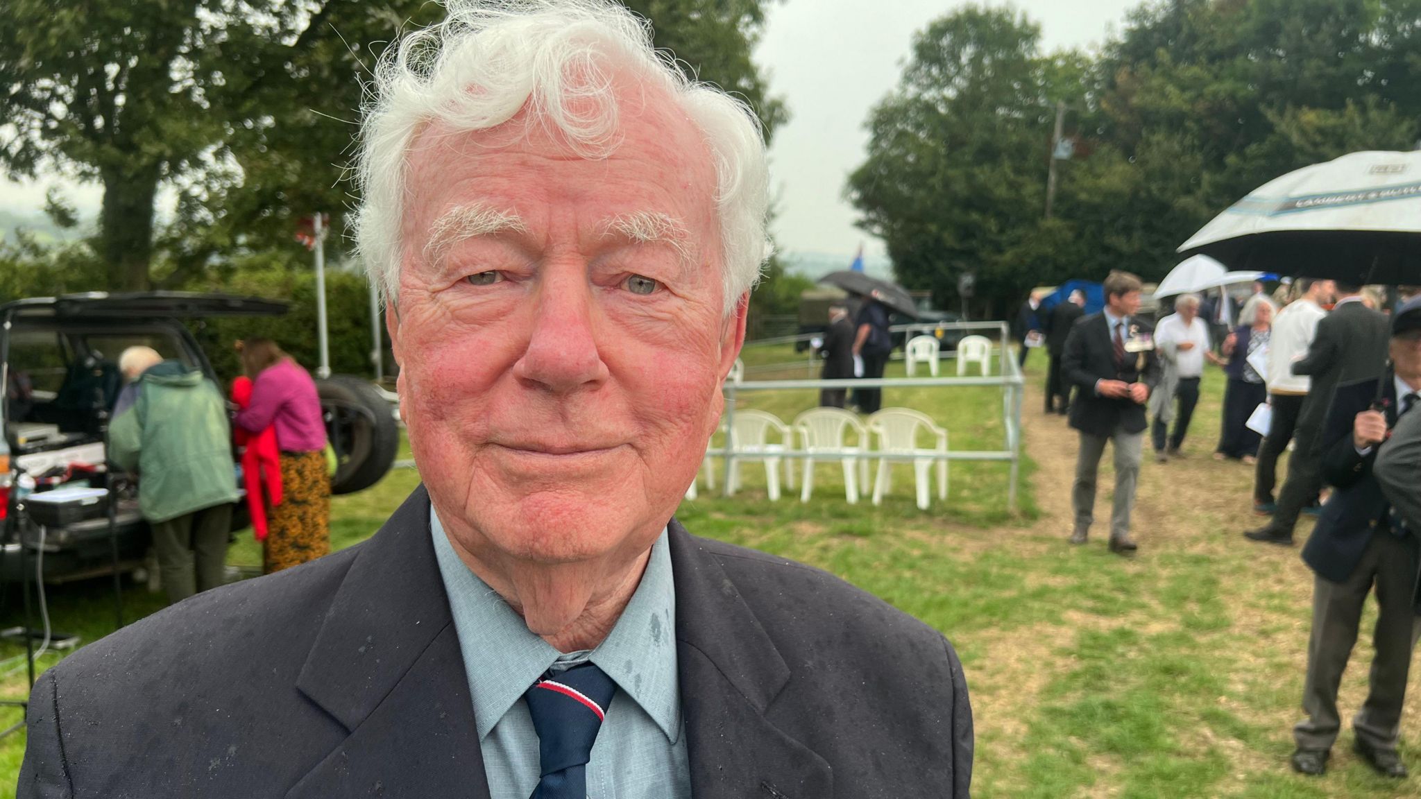 Peter Yeates at the memorial service