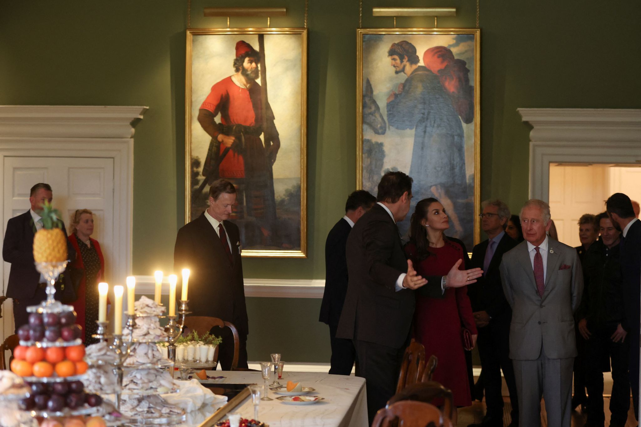 Queen Letizia of Spain views the Zurbaran art collection