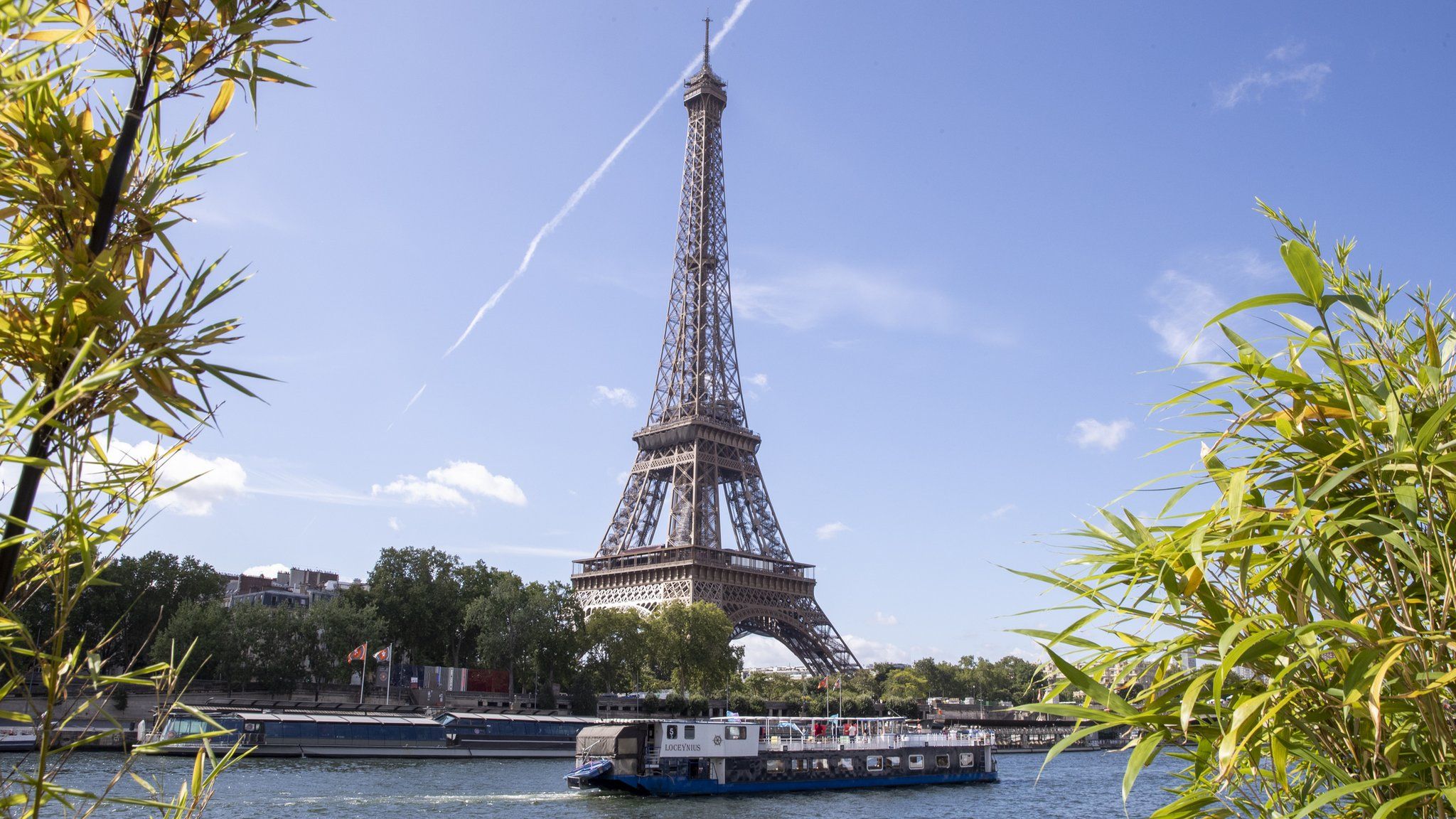 Paris's Eiffel Tower and the River Seine