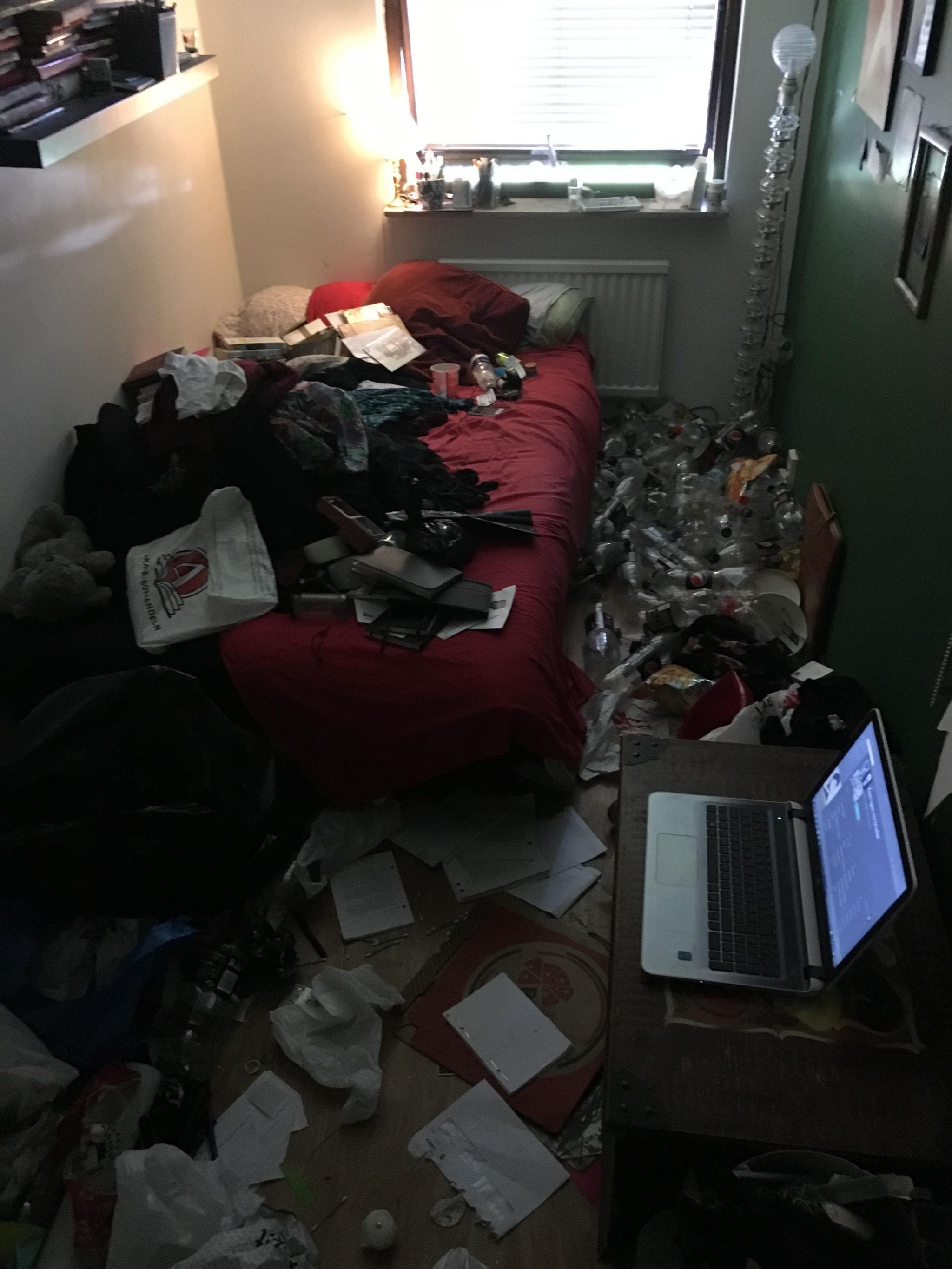 Messy bedroom