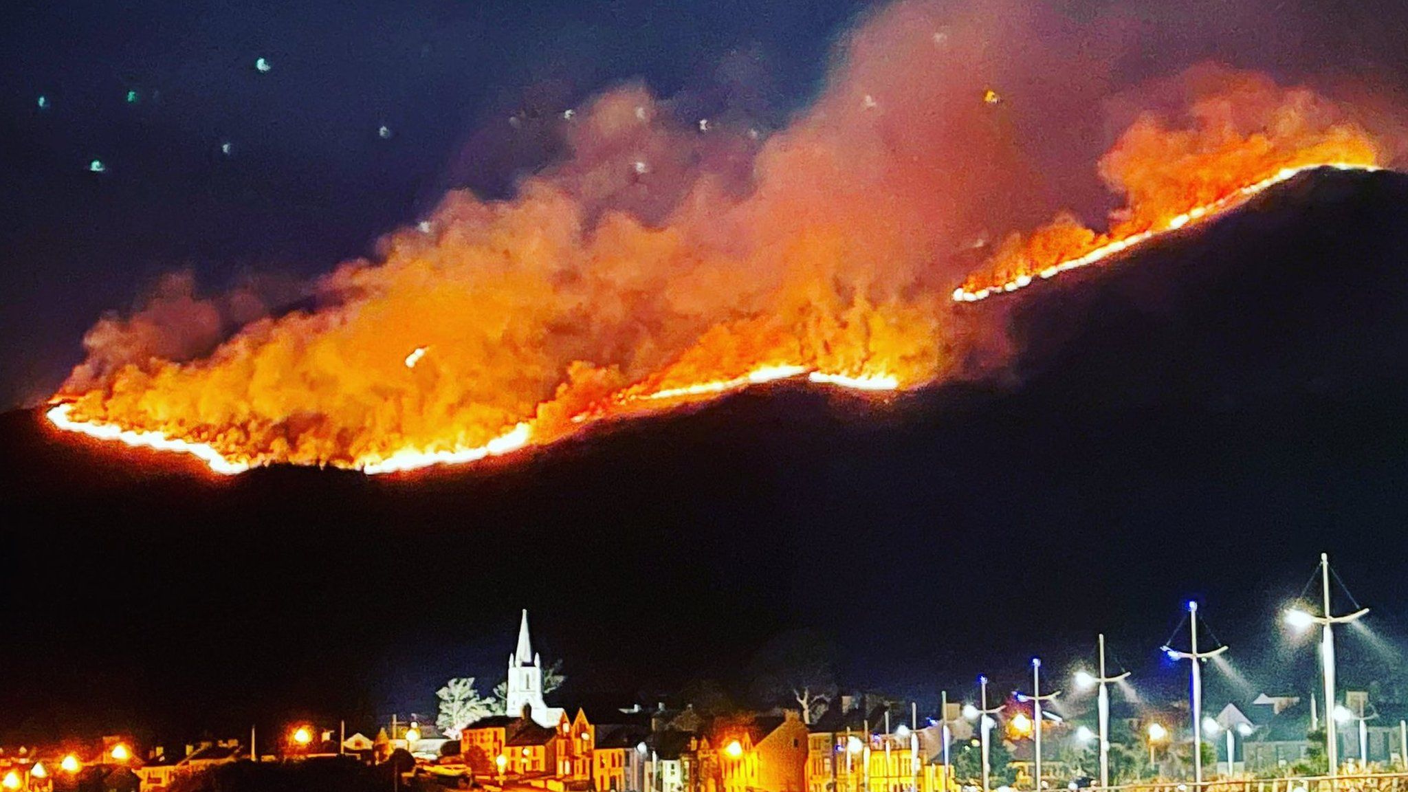 Mourne mountain fire