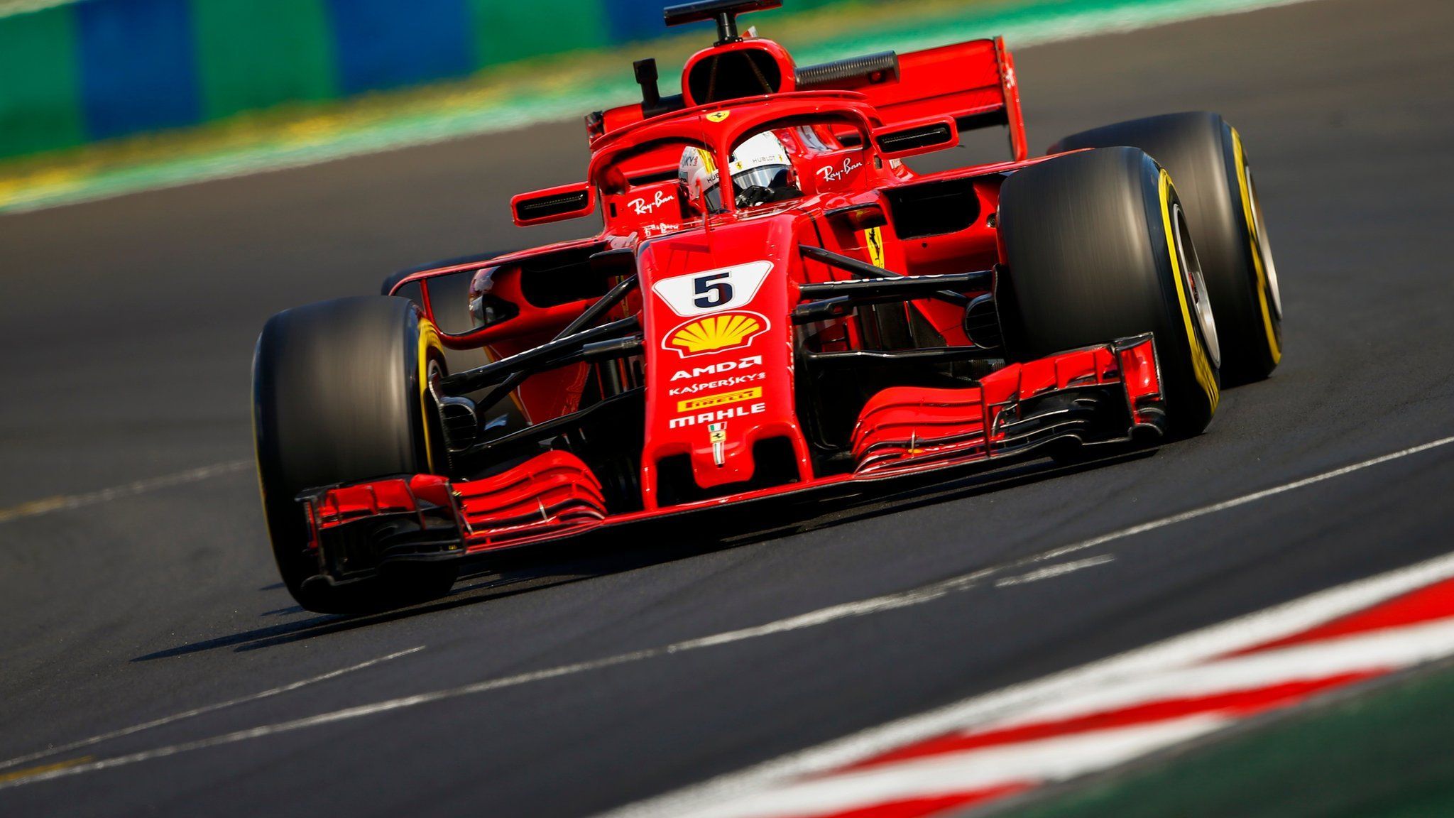 Sebastian Vettel in action for Ferrari