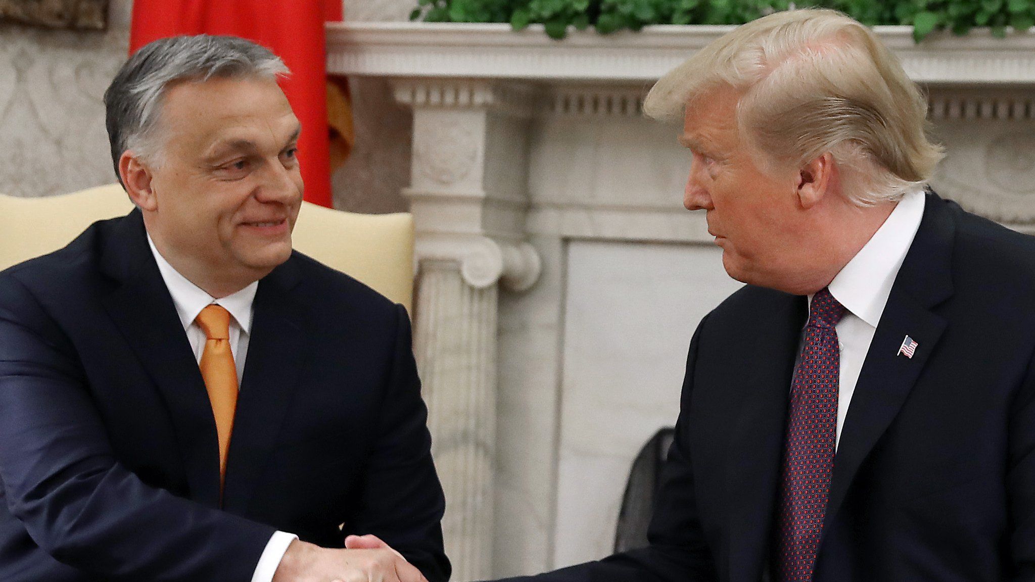 Orban and Trump at White House