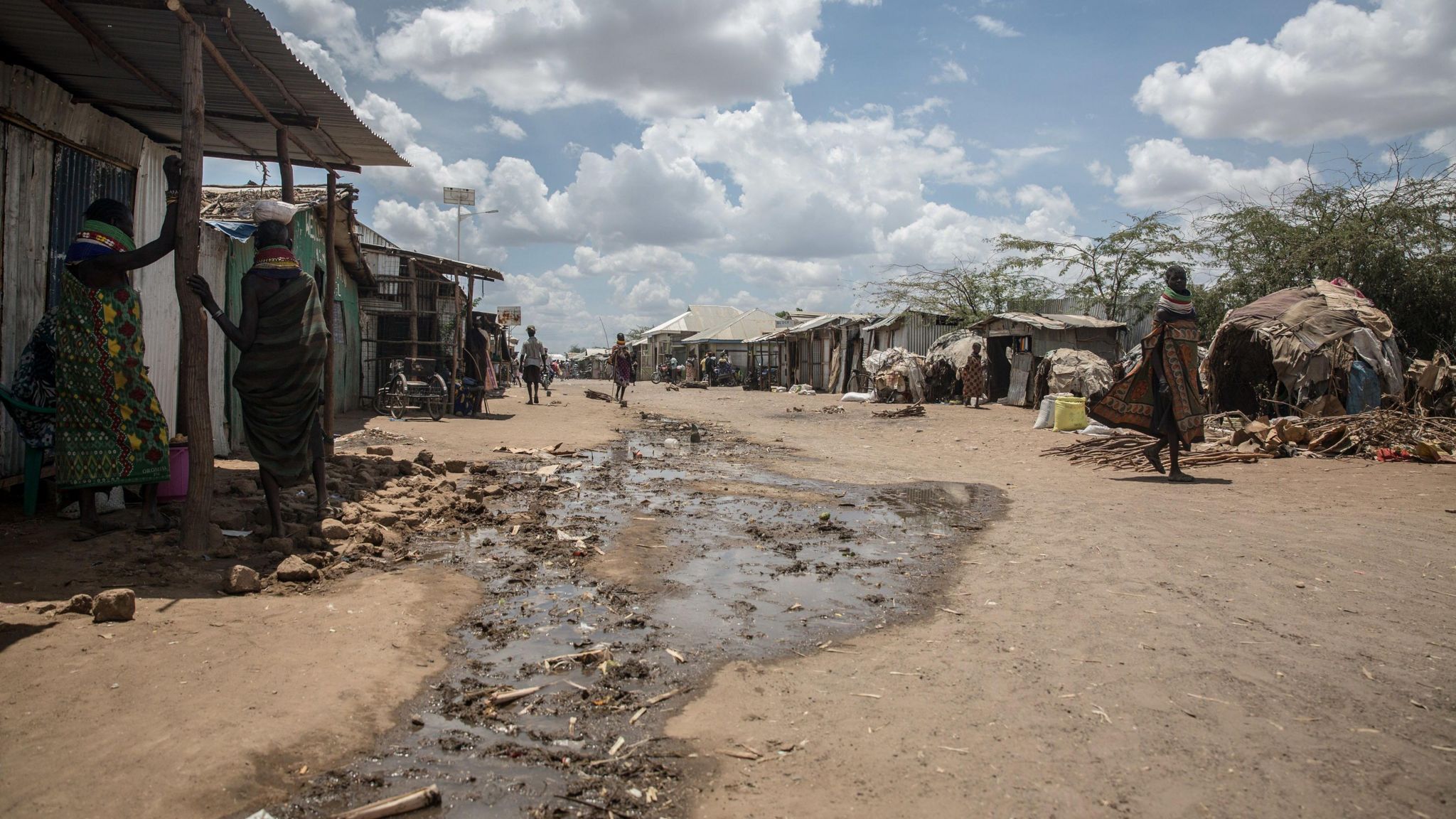 A street in the Kakuma Refugee Camp