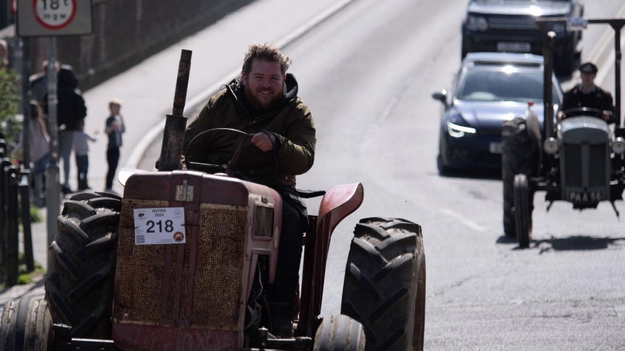 Vintage tractor run