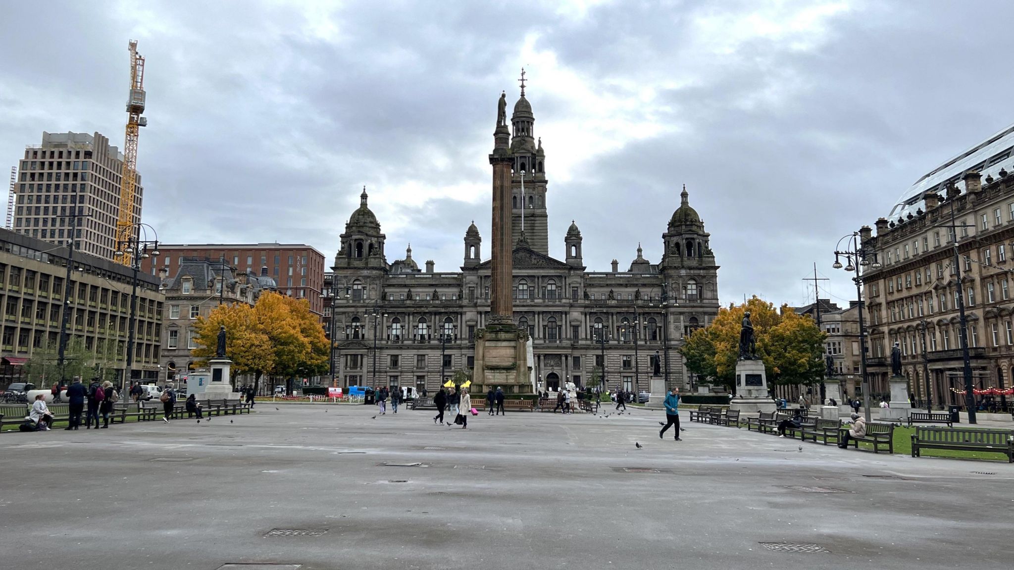 View of George Square towards Glasgow City Chambers