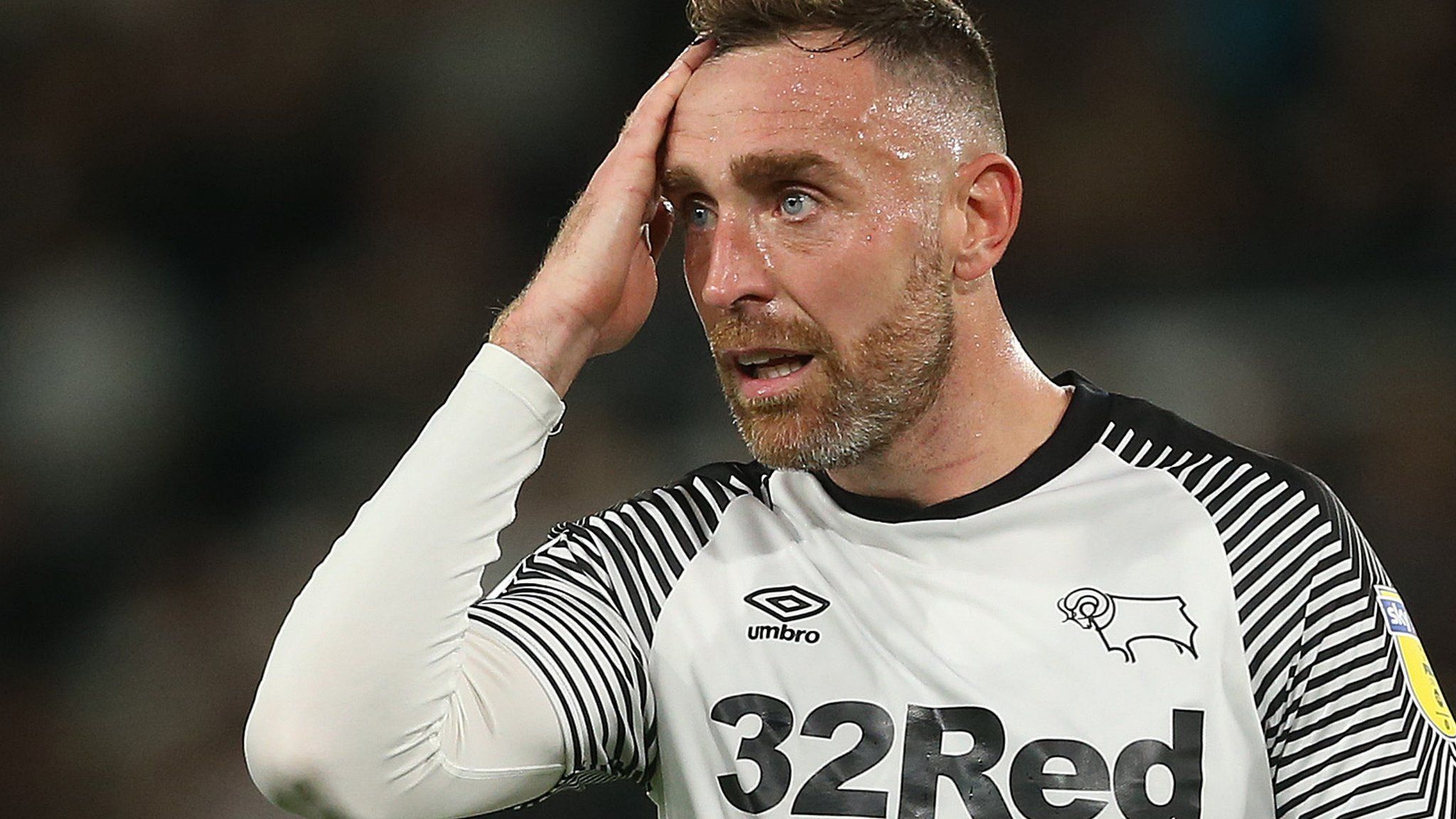 Richard Keogh in action for Derby