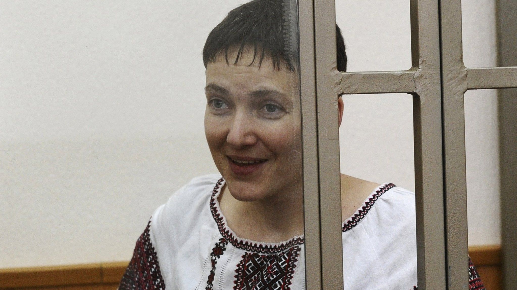 Nadia Savchenko in court in Donetsk, Rostov region of Russia. 2 March 2016
