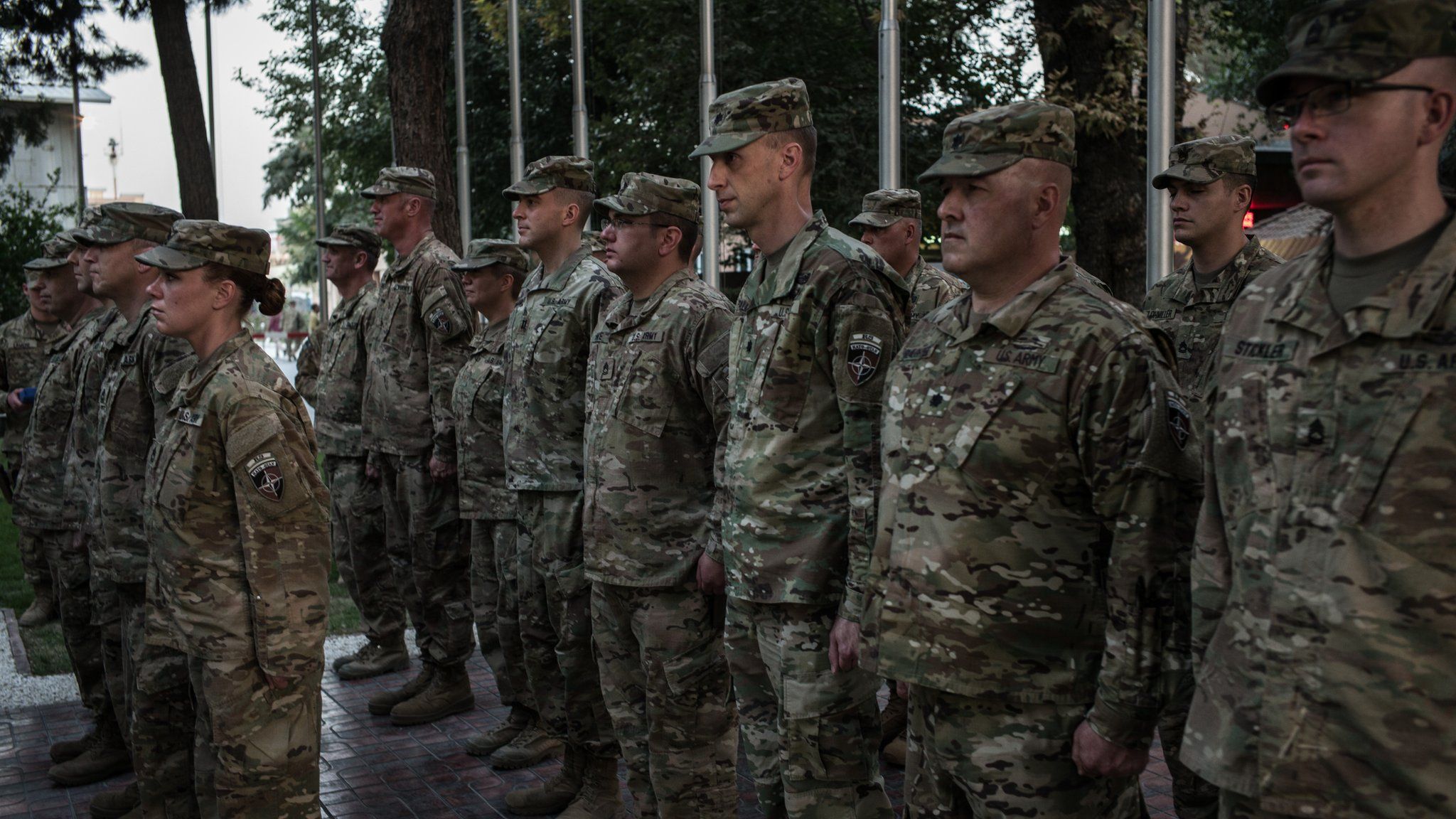 US troops in Kabul, Afghanistan, on 4 September 2017