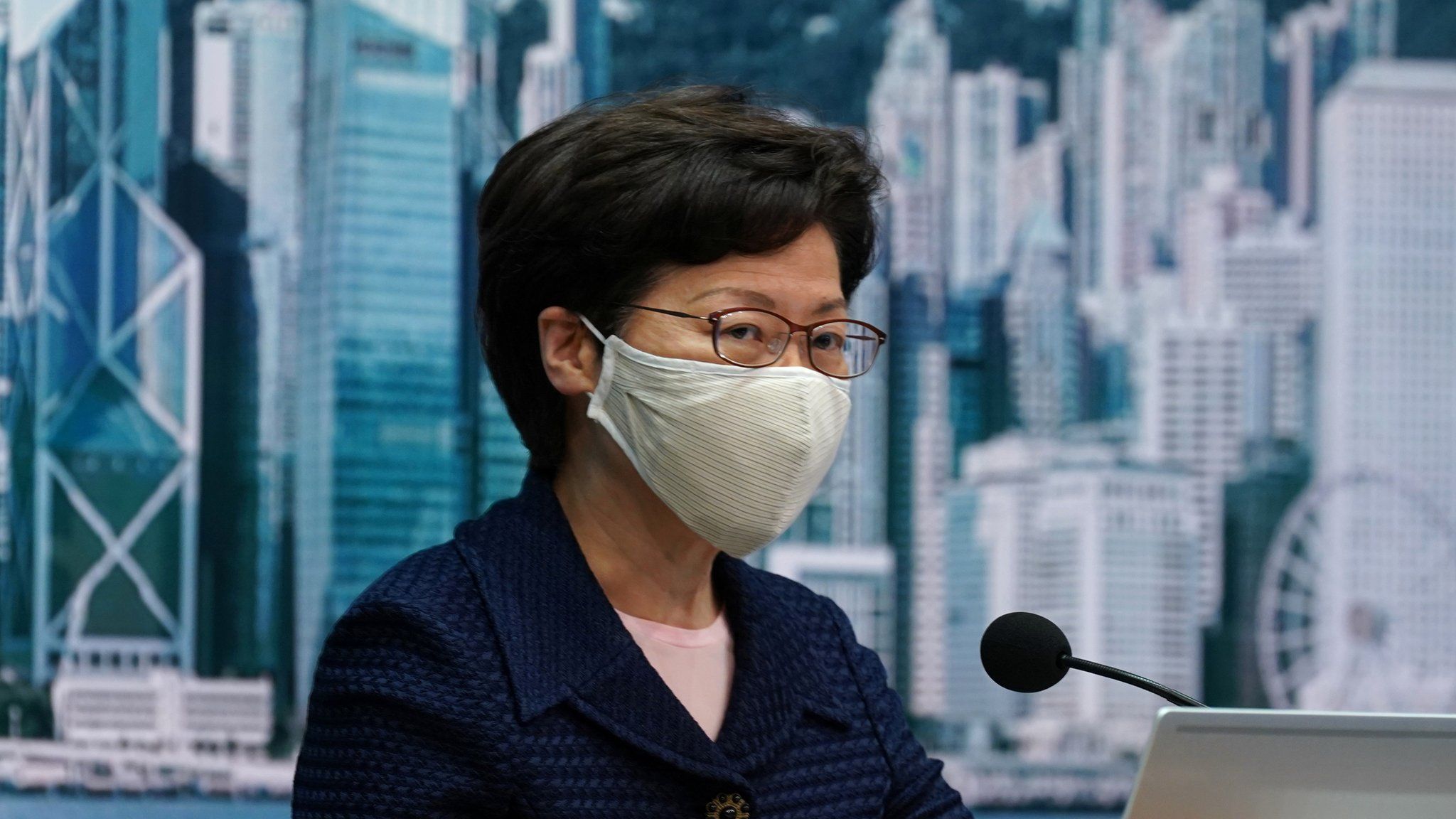 Carrie Lam on Friday 31 July