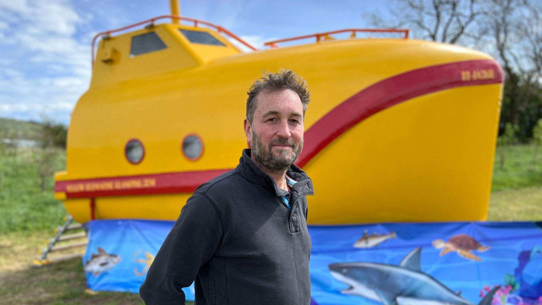 Former lifeboat becomes glamping ‘yellow submarine’