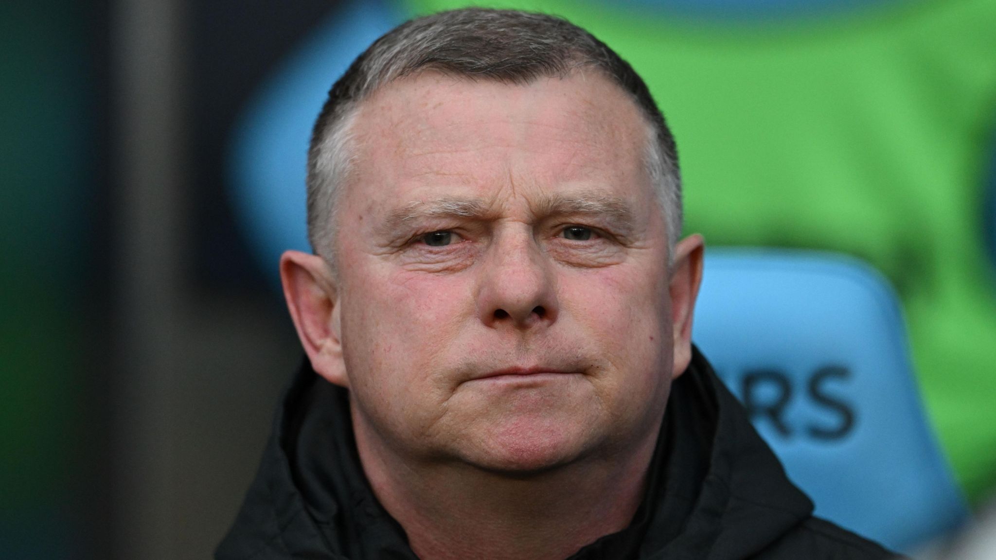 Coventry manager Mark Robins on the touchline