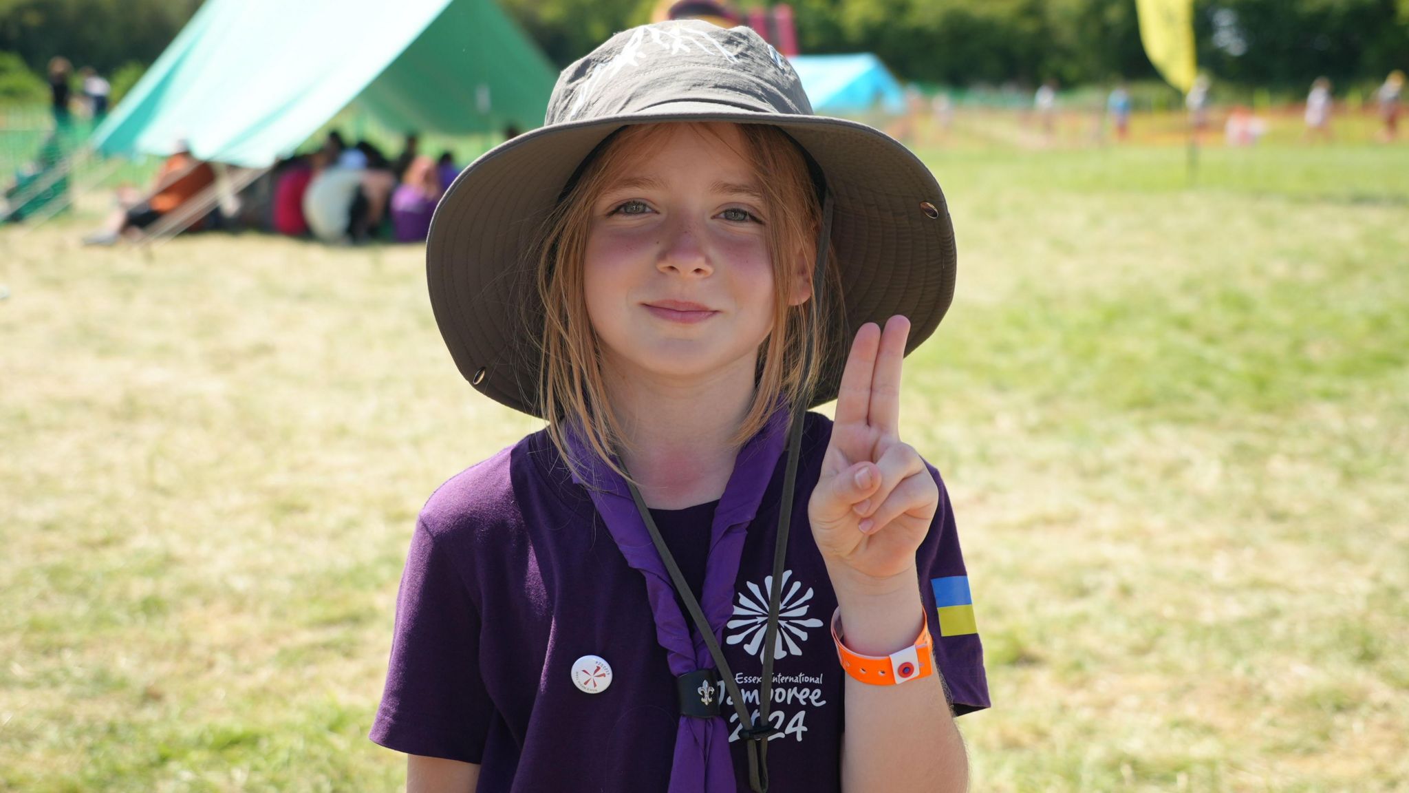 Eva at the jamboree