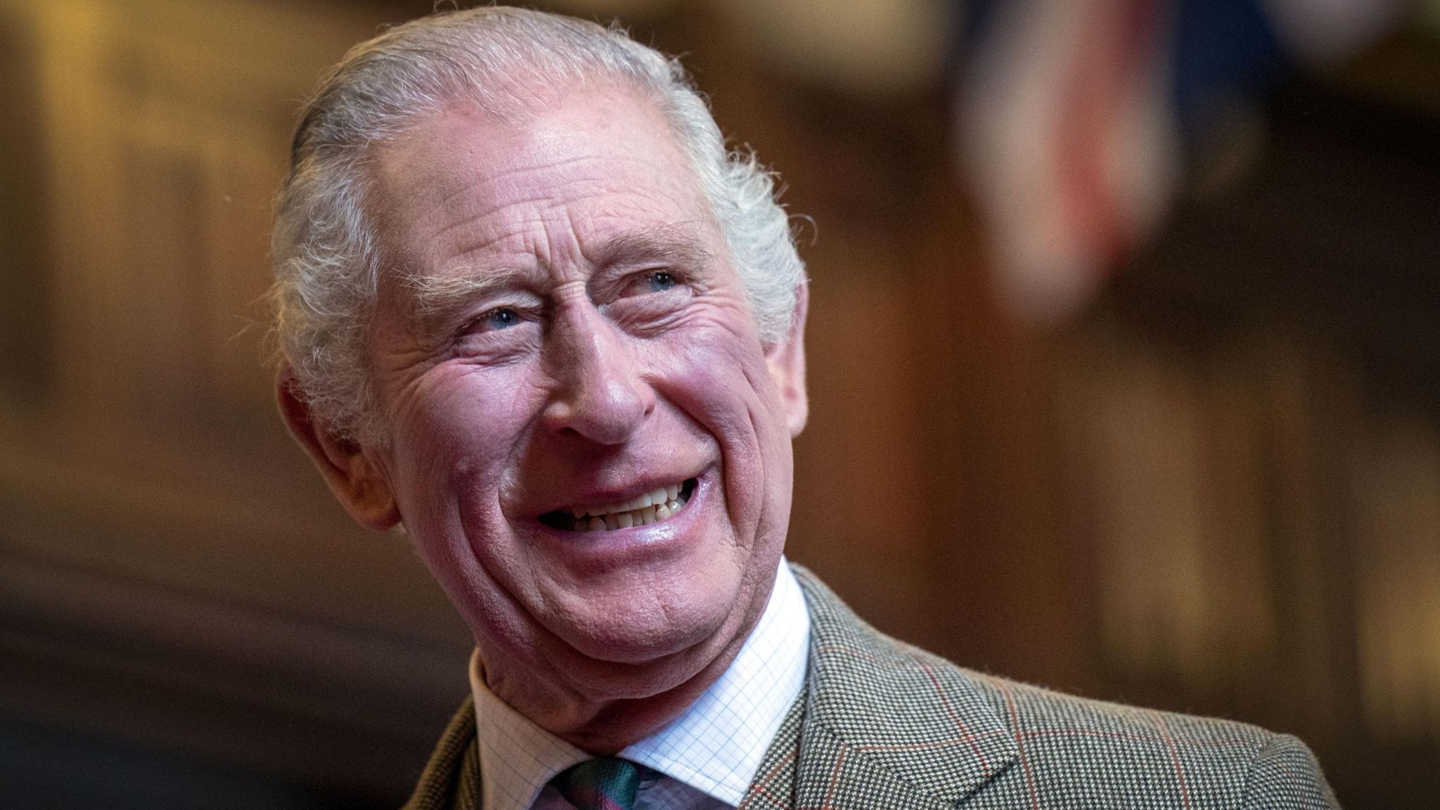 King Charles III during a visit to Aberdeen Town House to meet families who have settled in Aberdeen from Afghanistan, Syria and Ukraine. Picture date: Monday October 17, 2022.