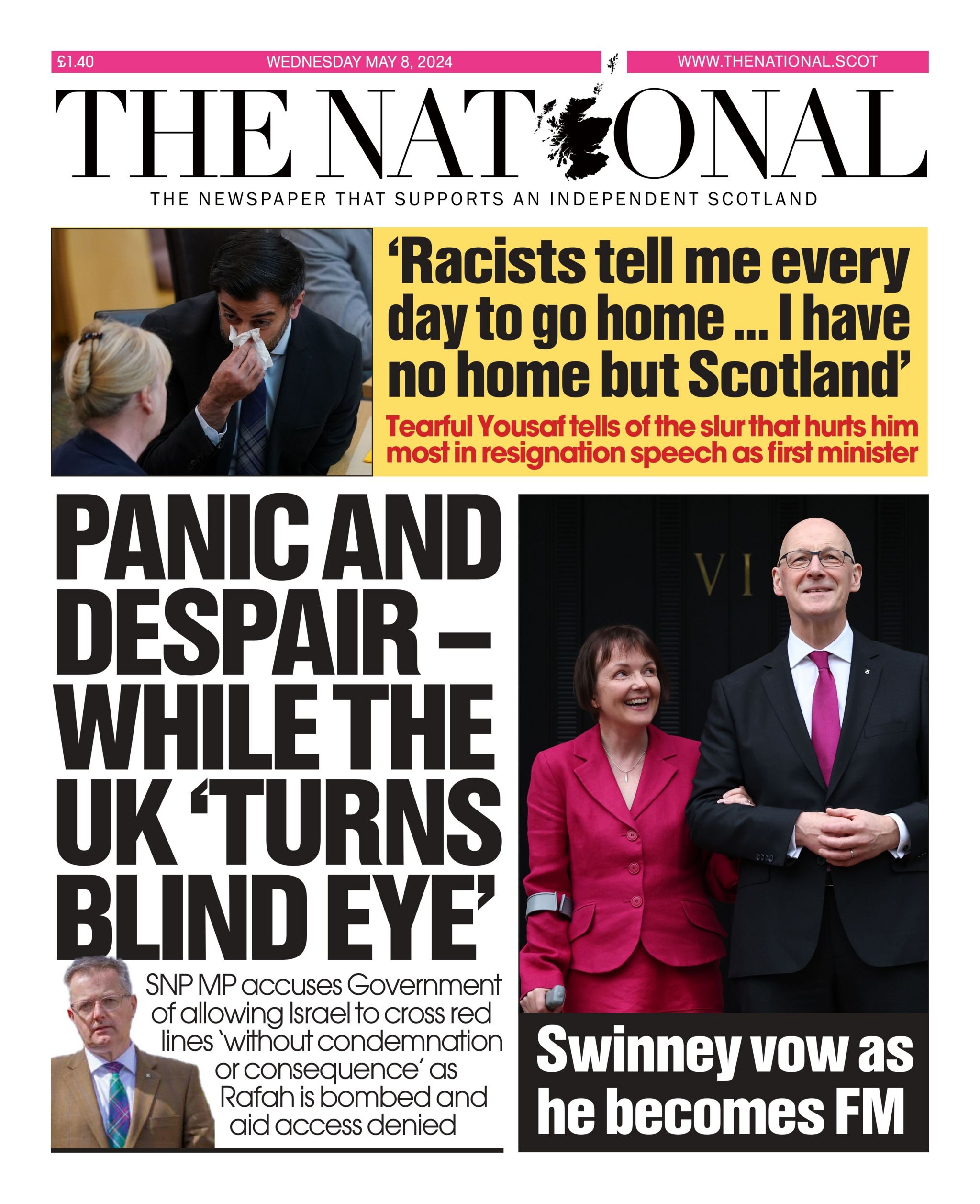 Scotland's papers: John Swinney's election as new first minister - BBC News