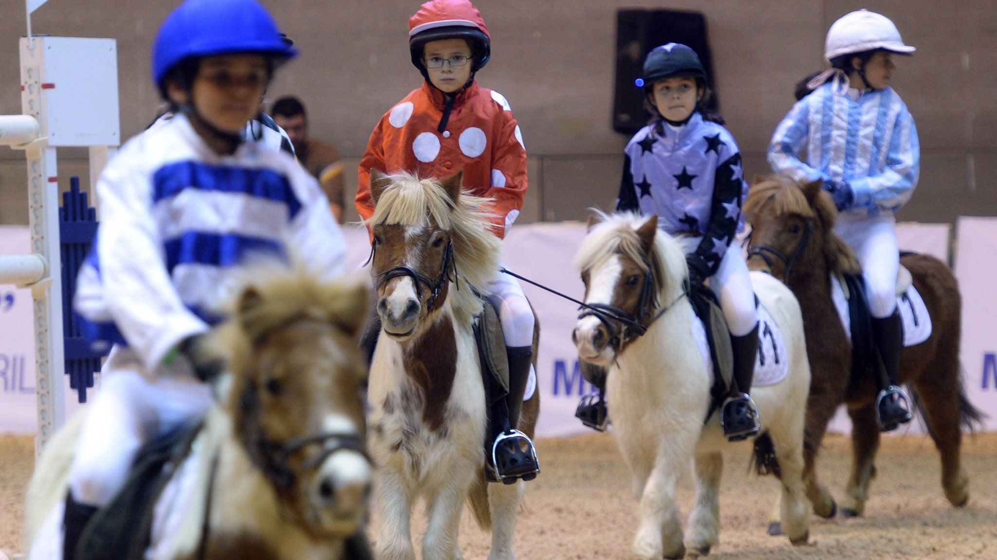 Children horse riding