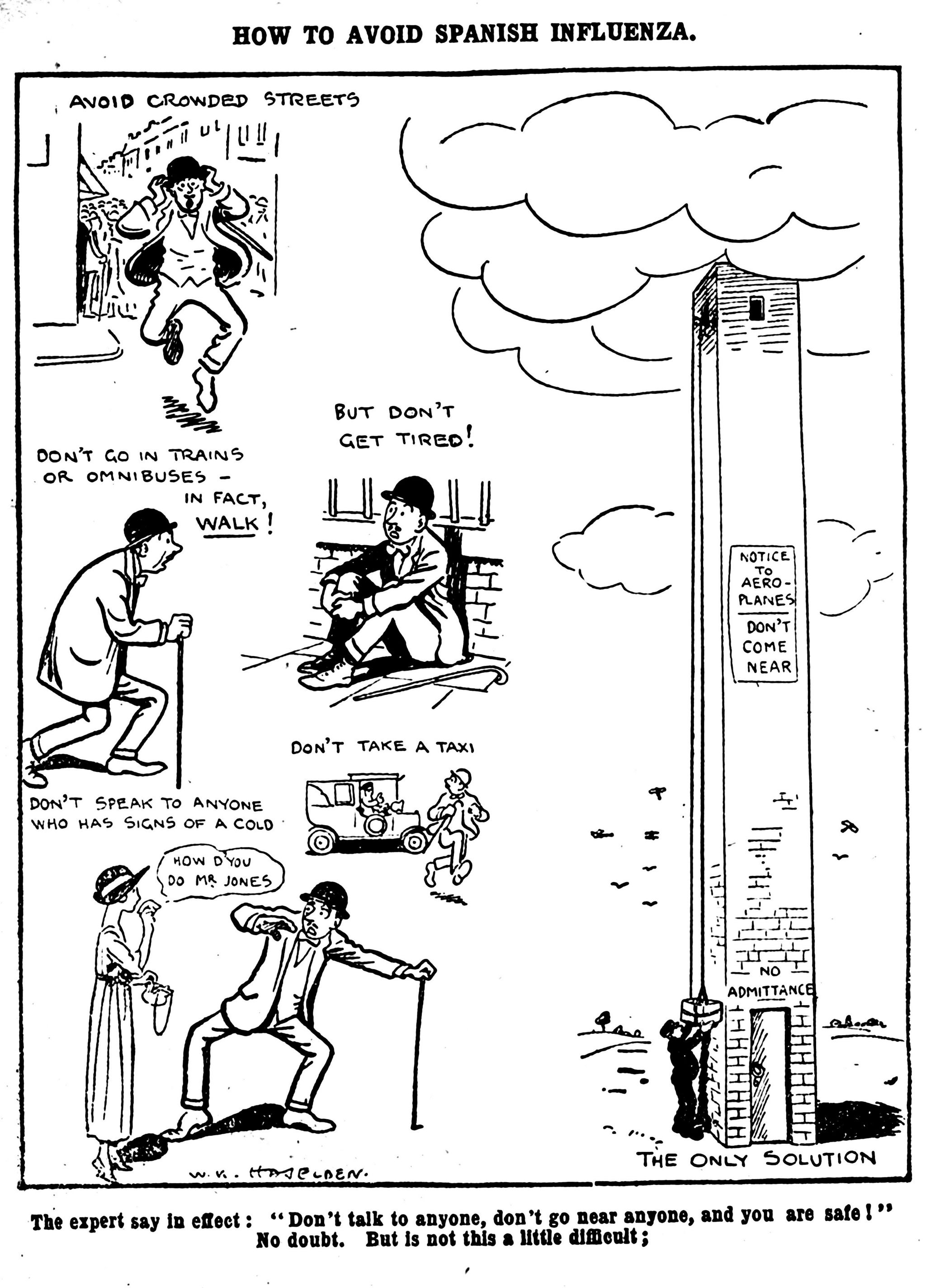 Daily Mirror cartoon, 1918