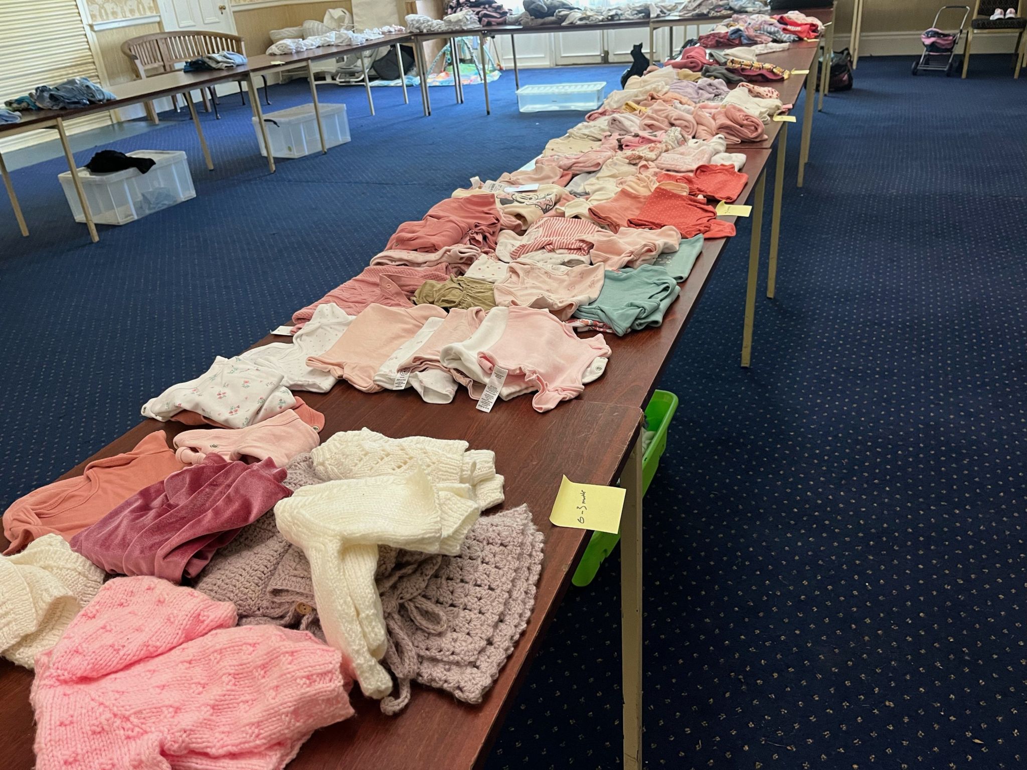 Baby clothes at Peterlee Baby Bank