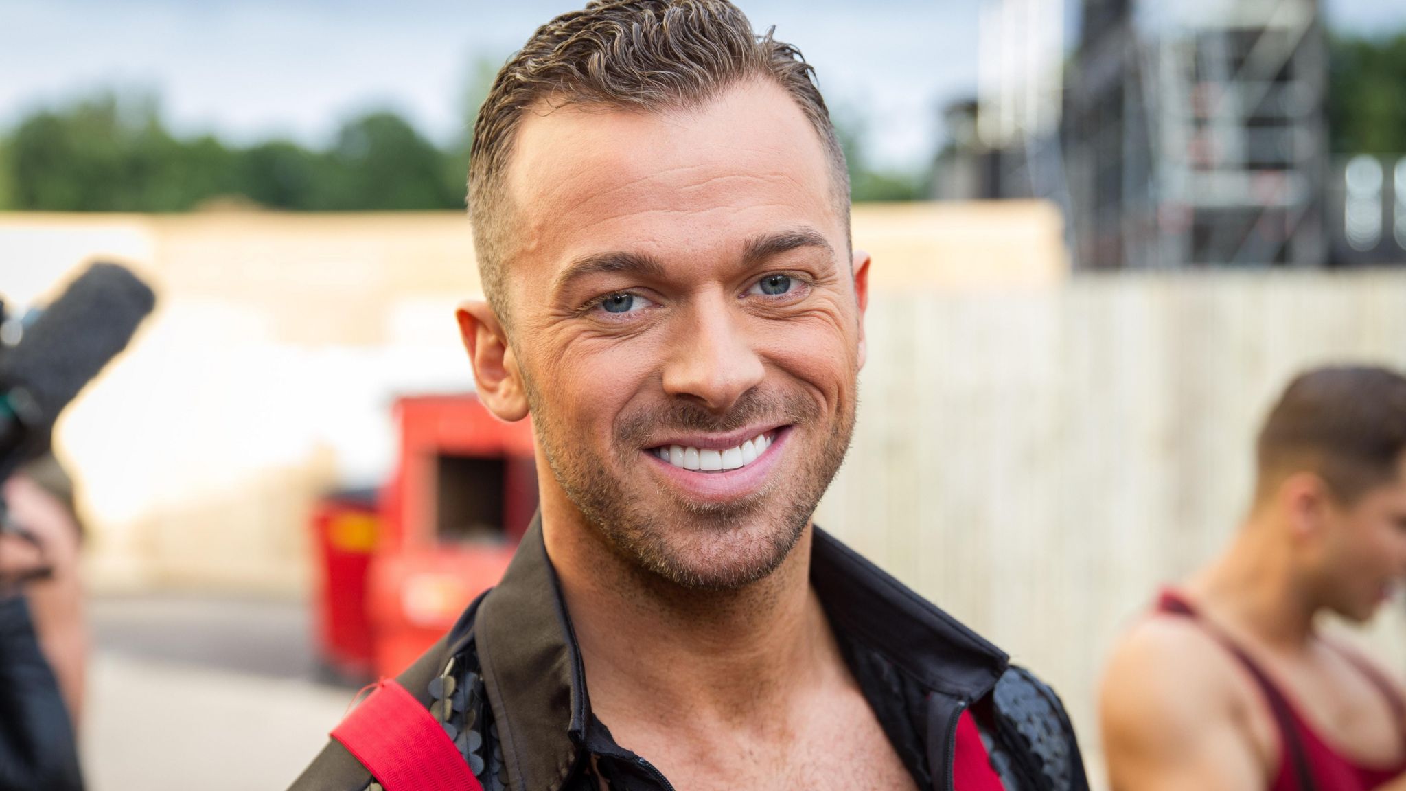 Artem Chigvintsev backstage at Strictly in 2013