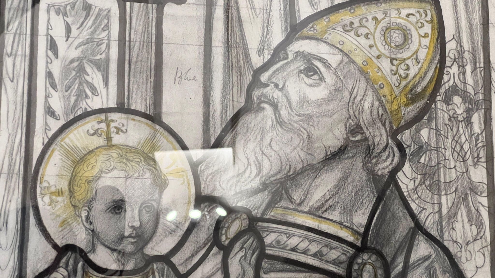 Stained-glass window drawing